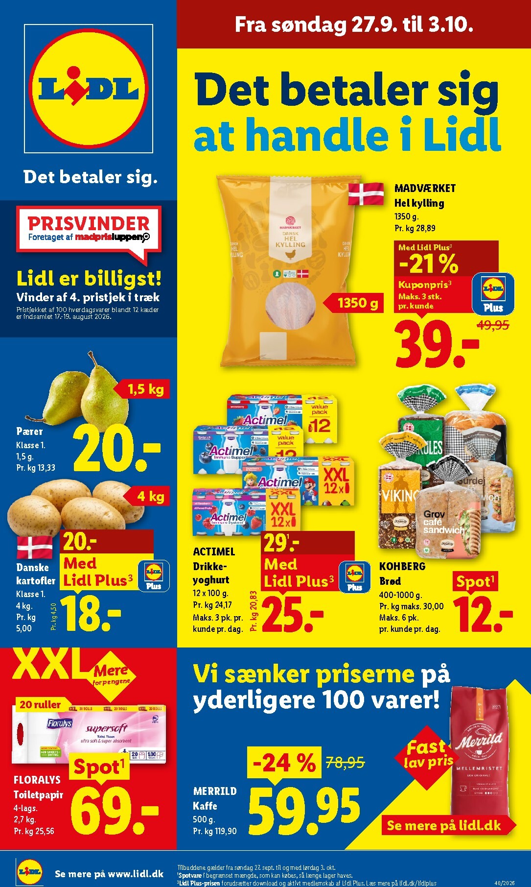 Lidl tilbudsavis for næste uge fra søndag, 27.09.2026 til lørdag, 03.10.2026
