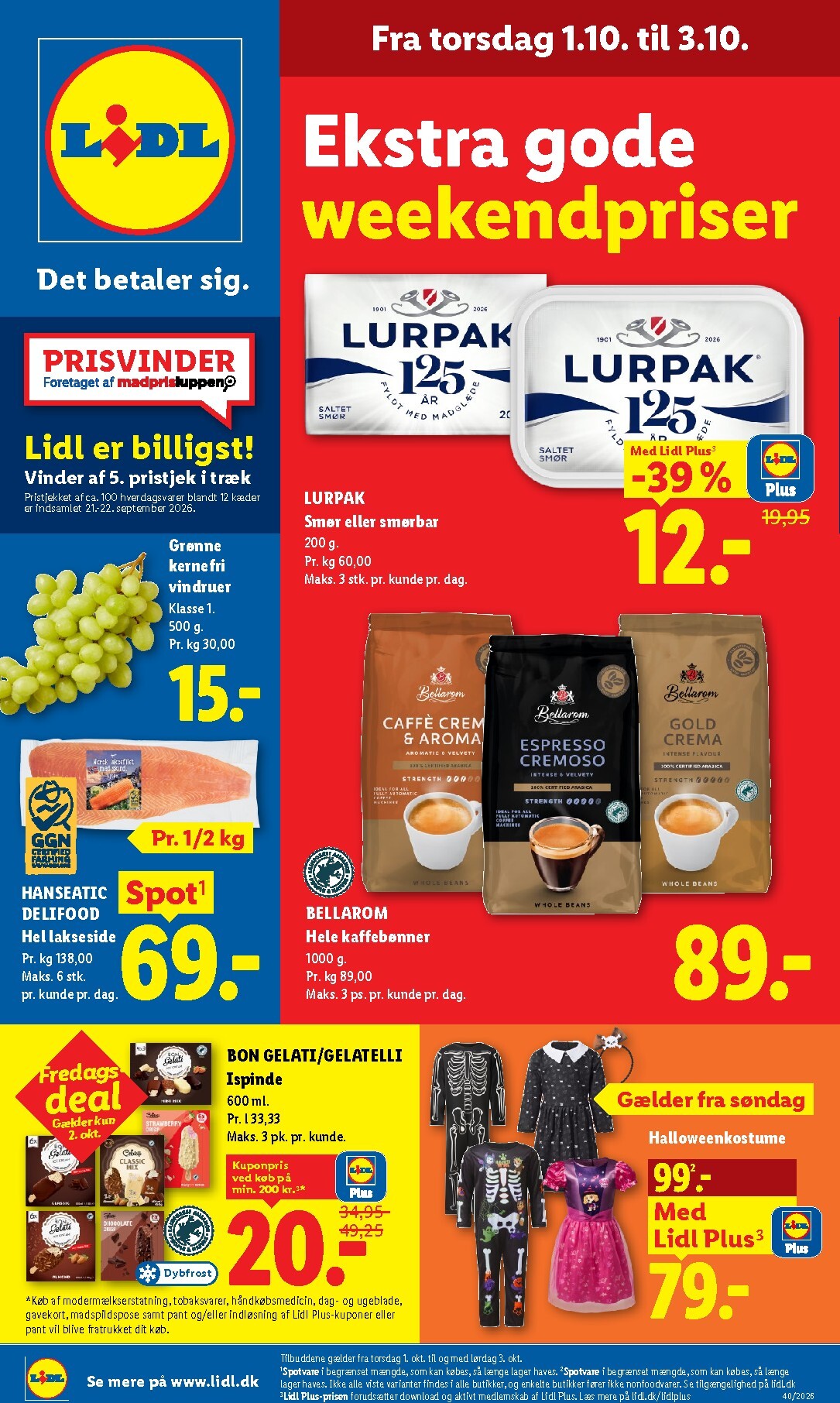 Aktuel Lidl tilbudsavis fra søndag, 27.09.2026 til lørdag, 03.10.2026
