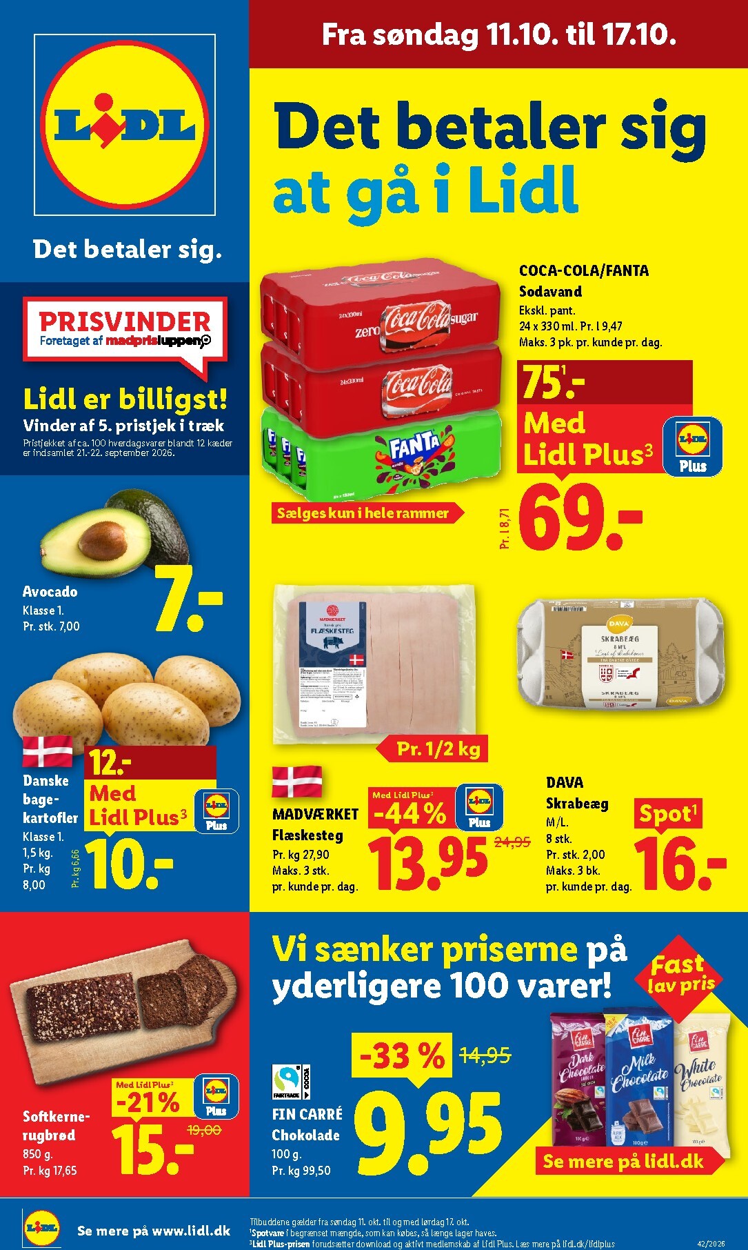 Lidl tilbudsavis for næste uge fra søndag, 11.10.2026 til lørdag, 17.10.2026