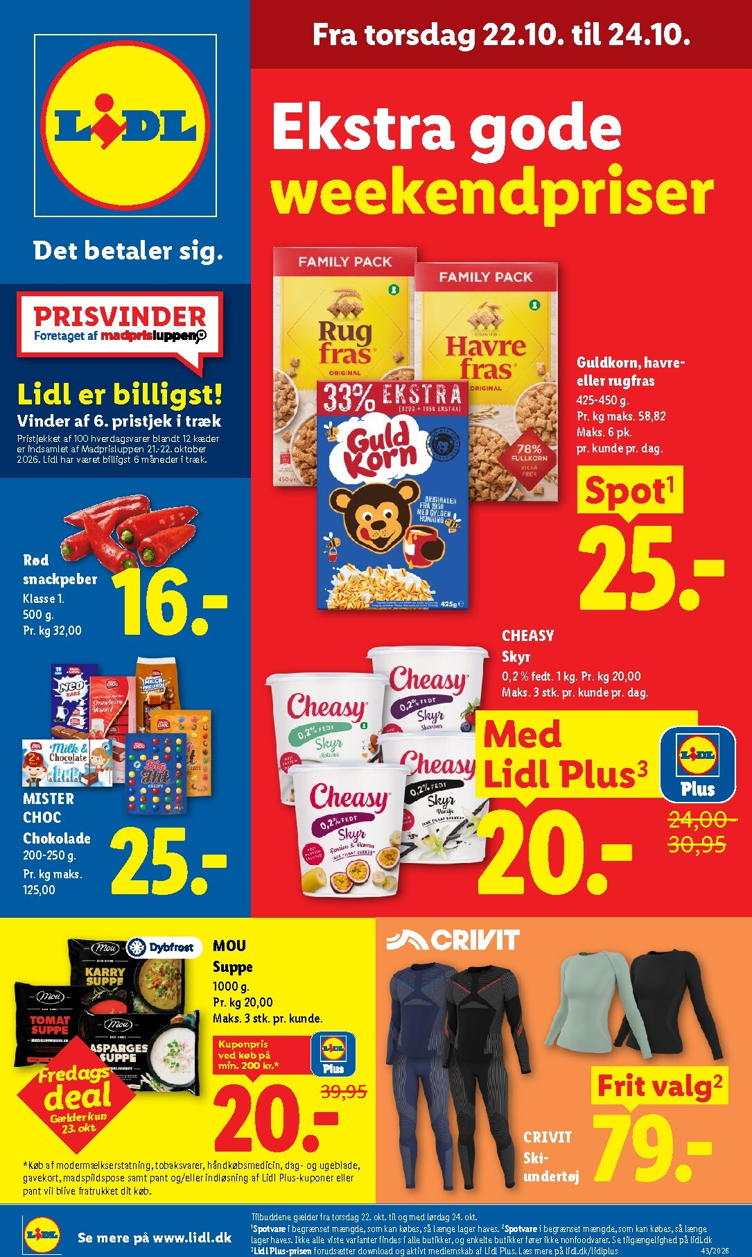 Aktuel Lidl - Weekendtilbud tilbudsavis fra torsdag, 22.10.2026 til lørdag, 24.10.2026