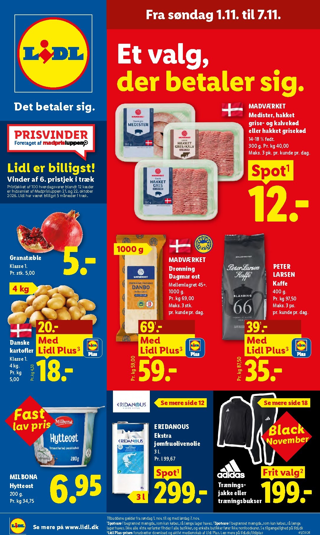 Lidl tilbudsavis for næste uge fra søndag, 01.11.2026 til lørdag, 07.11.2026