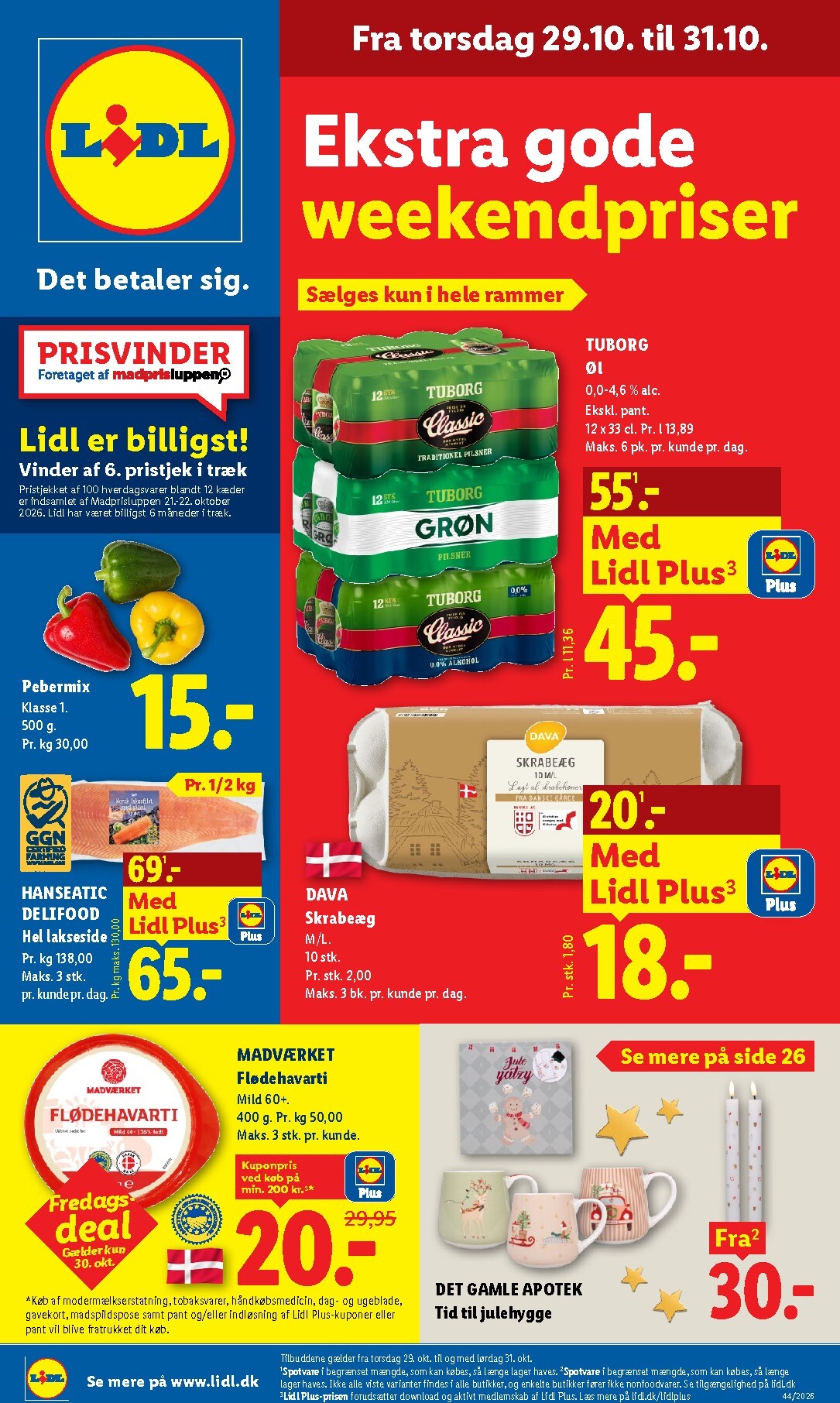 Aktuel Lidl tilbudsavis fra søndag, 25.10.2026 til lørdag, 31.10.2026