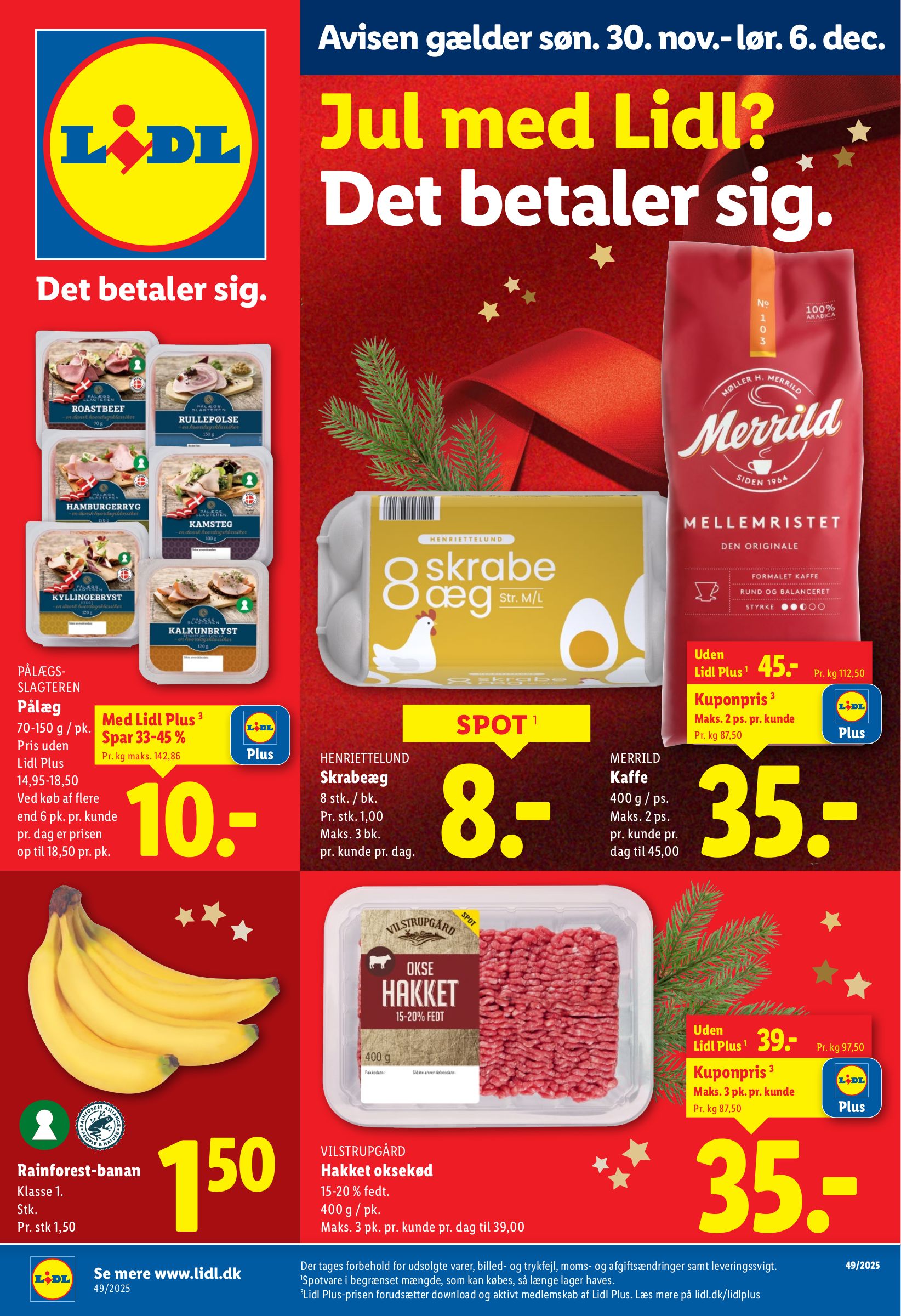 Fantastiske tilbud fra Rema 1000, Bilka og LIDL: Tex Mex sæt, Oscar fritgående and og Merrild kaffe den 1. december 2025 - dagens seneste tilbud og rabatter
