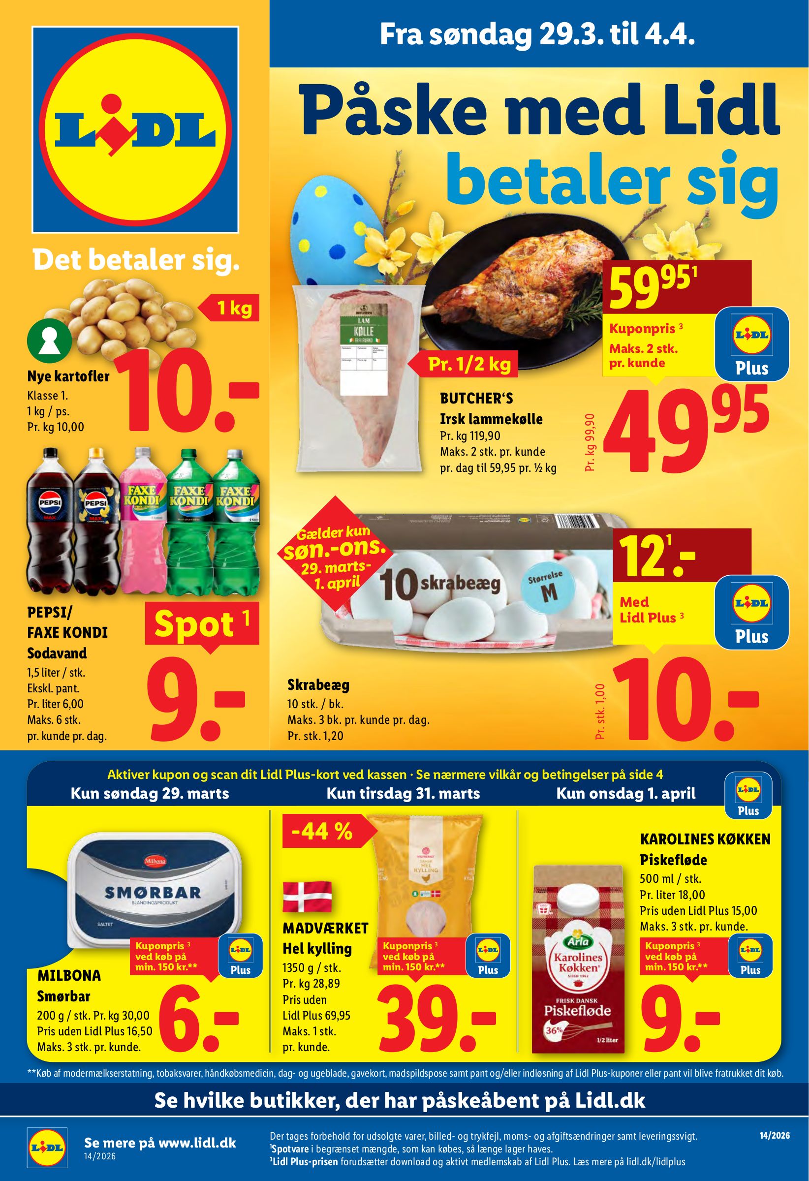 Lidl tilbudsavis gyldig fra 29.03.2026 til 04.04.2026