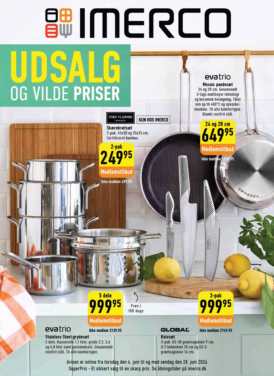 Aktuel Imerco - Udsalg tilbudsavis fra torsdag, 04.06.2026 til søndag, 28.06.2026