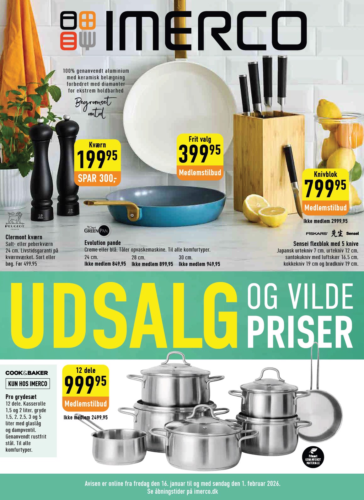 Imerco - Udsalg tilbudsavis gyldig fra 16.01. til 01.02.