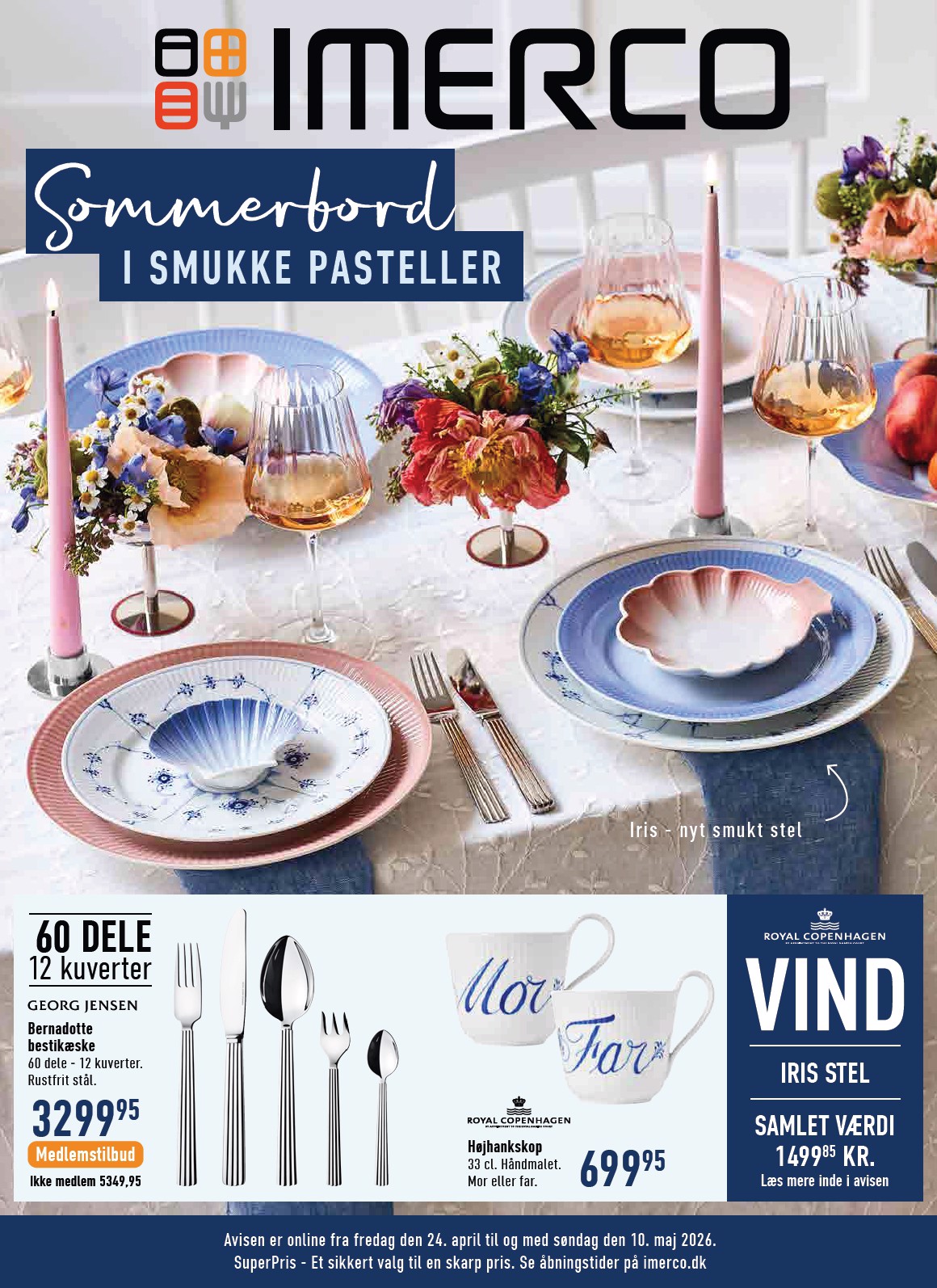 Aktuel Imerco - Royal Copenhagen & Georg Jensen katalog gyldig fra fredag 24.04.2026 til søndag 10.05.2026