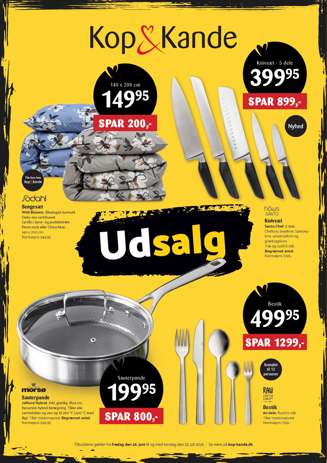 Aktuel Kop&Kande - Mere udsalg sommer 2026 tilbudsavis fra fredag, 26.06.2026 til torsdag, 23.07.2026