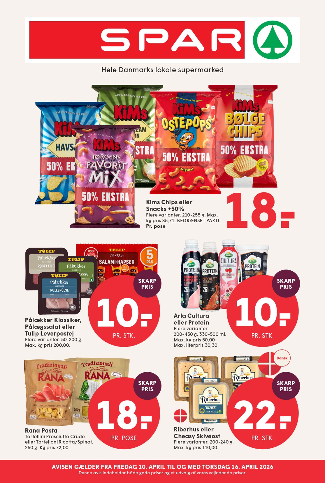 Spar flyer til næste uge fra fredag 10.04.2026 til torsdag 16.04.2026