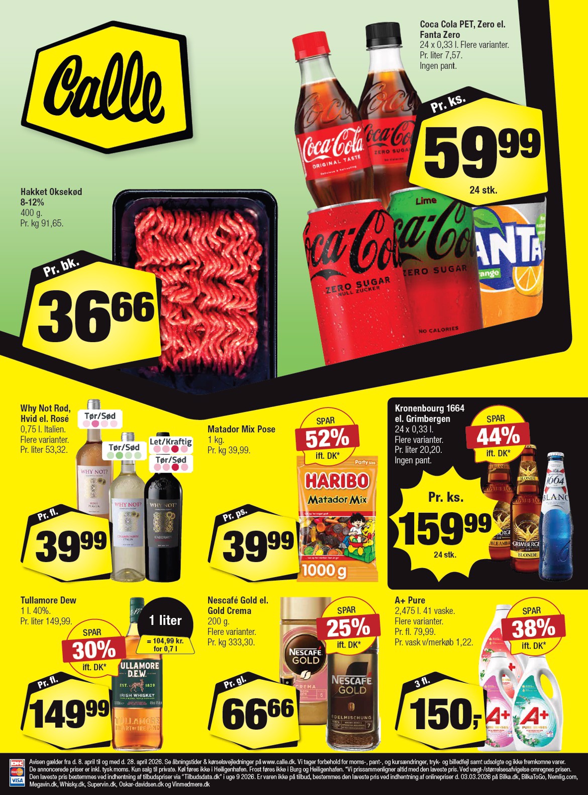 Calle tilbudsavis gyldig fra 08.04.2026 til 28.04.2026