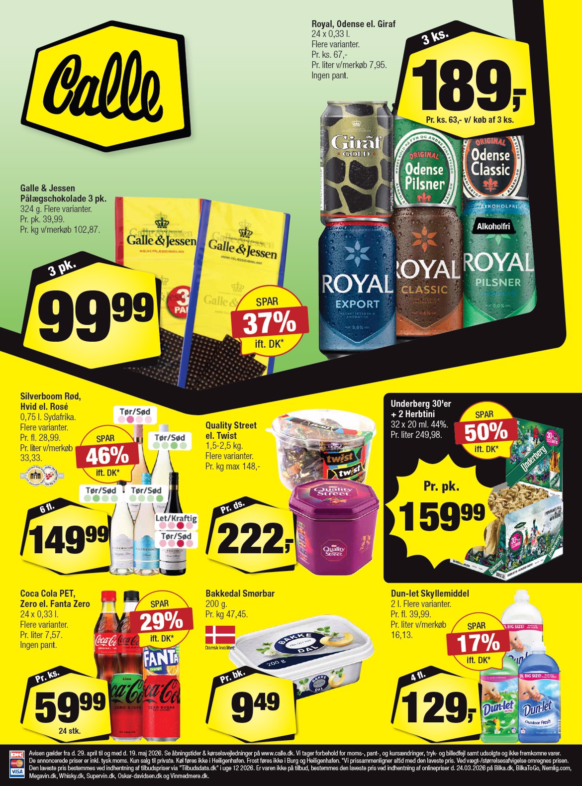 Fremtidig Calle reklameblad gyldig fra onsdag 29.04.2026 til tirsdag 19.05.2026