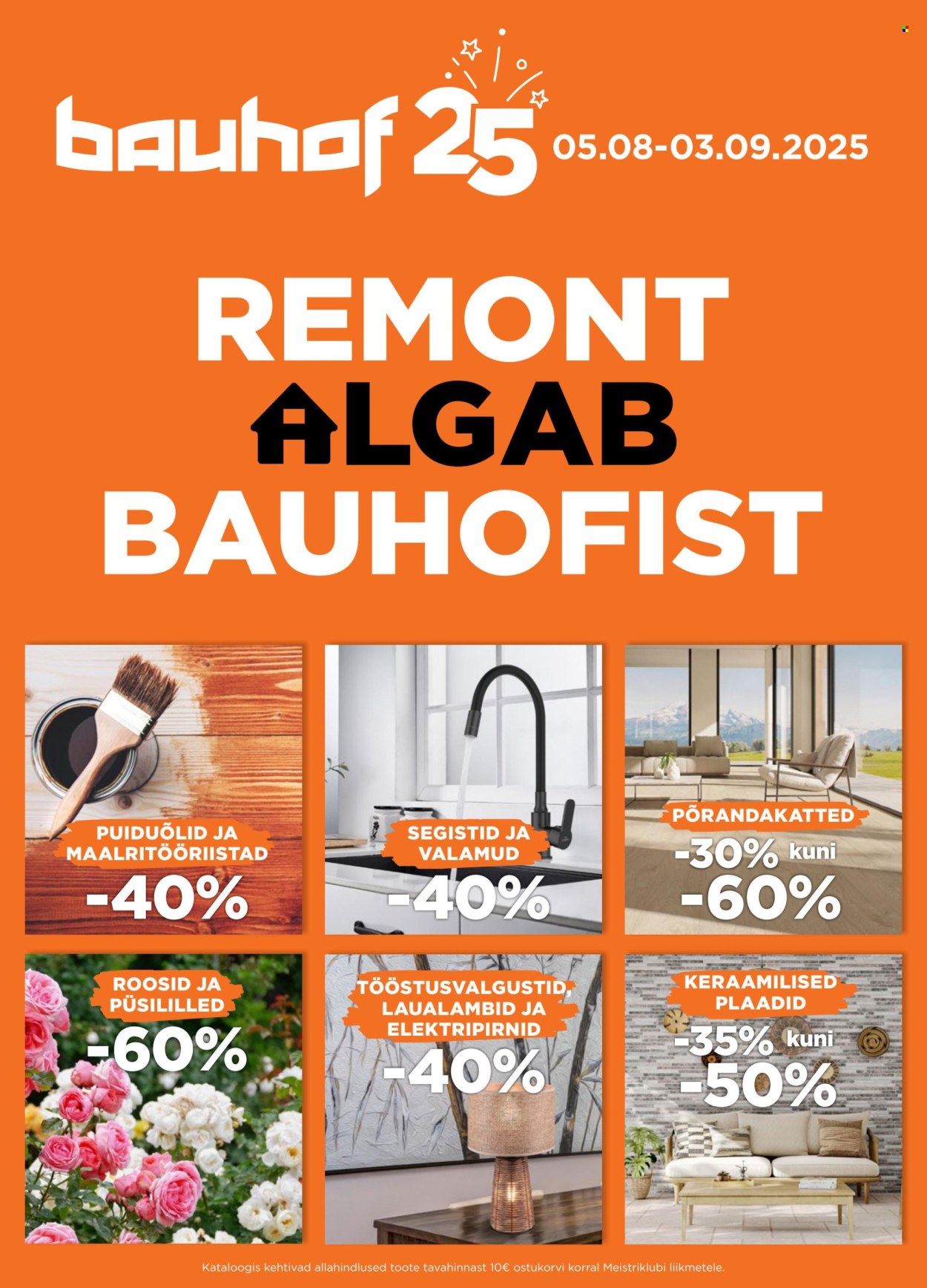 Bauhof kliendileht - Kataloogipakkumised (5.08 - 3.09.2025)