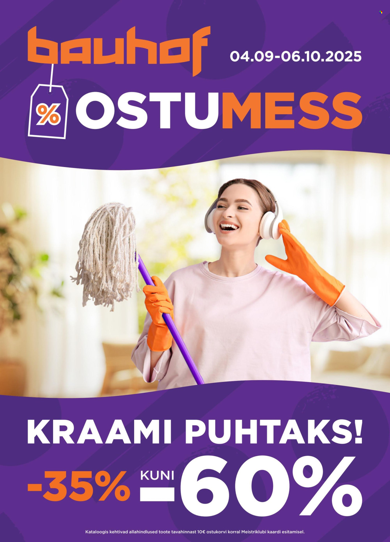 Bauhof kliendileht (4.09 - 6.10.2025)