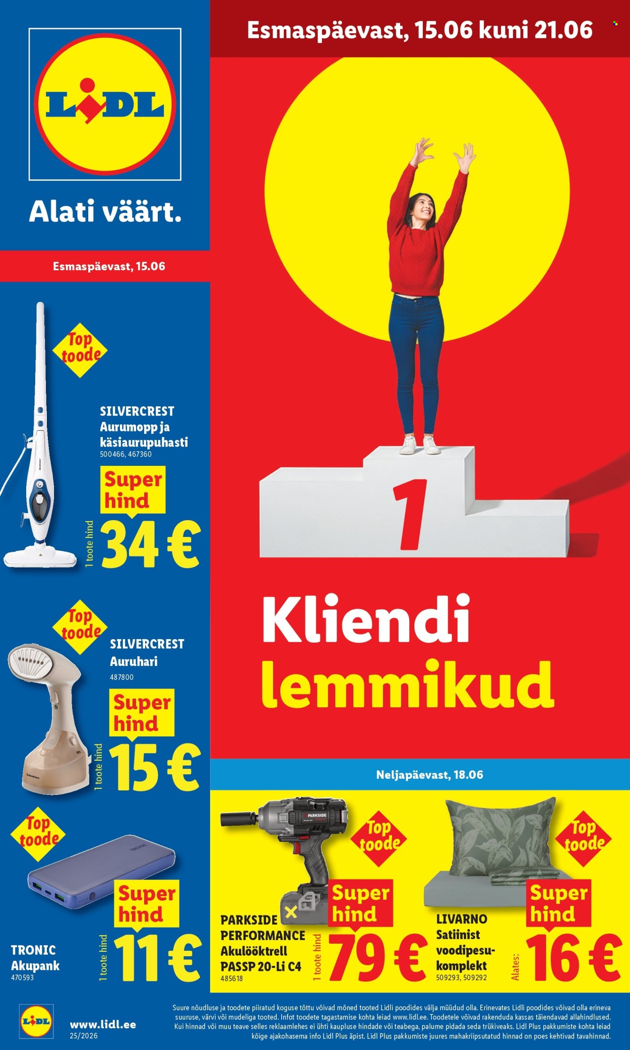 Lidl kliendileht - Tööstuskaupade pakkumised (15.06 - 21.06.2026)