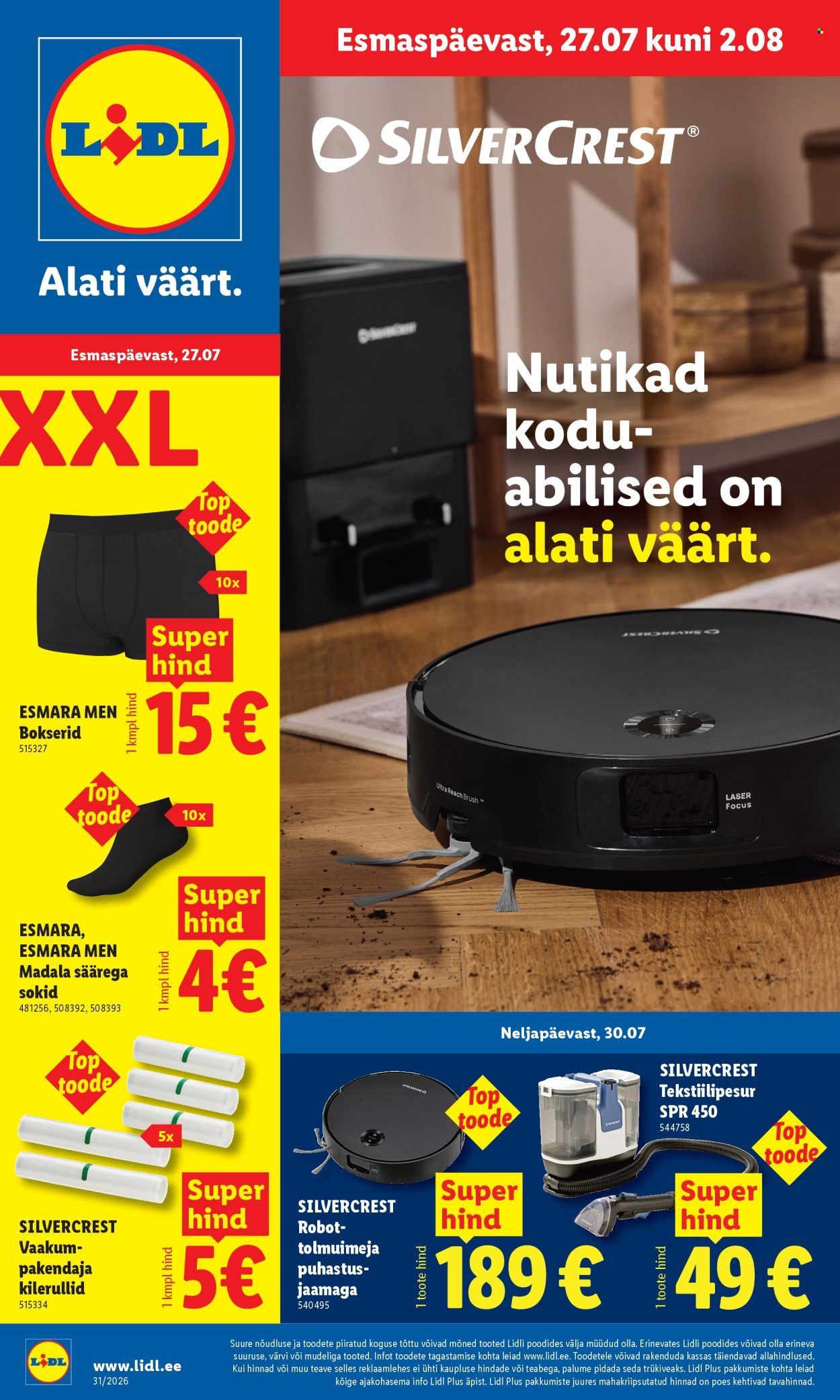Lidl kliendileht (27.07 - 2.08.2026)