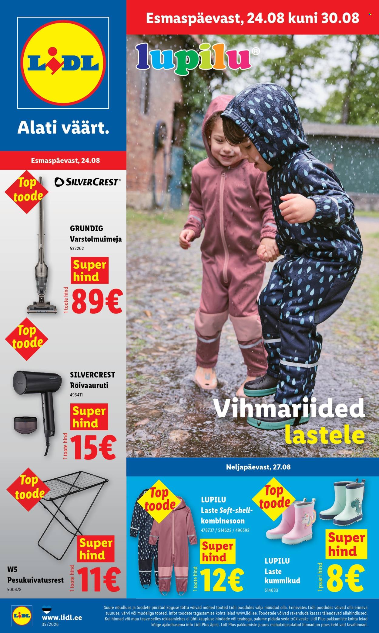 Lidl kliendileht (24.08 - 30.08.2026)