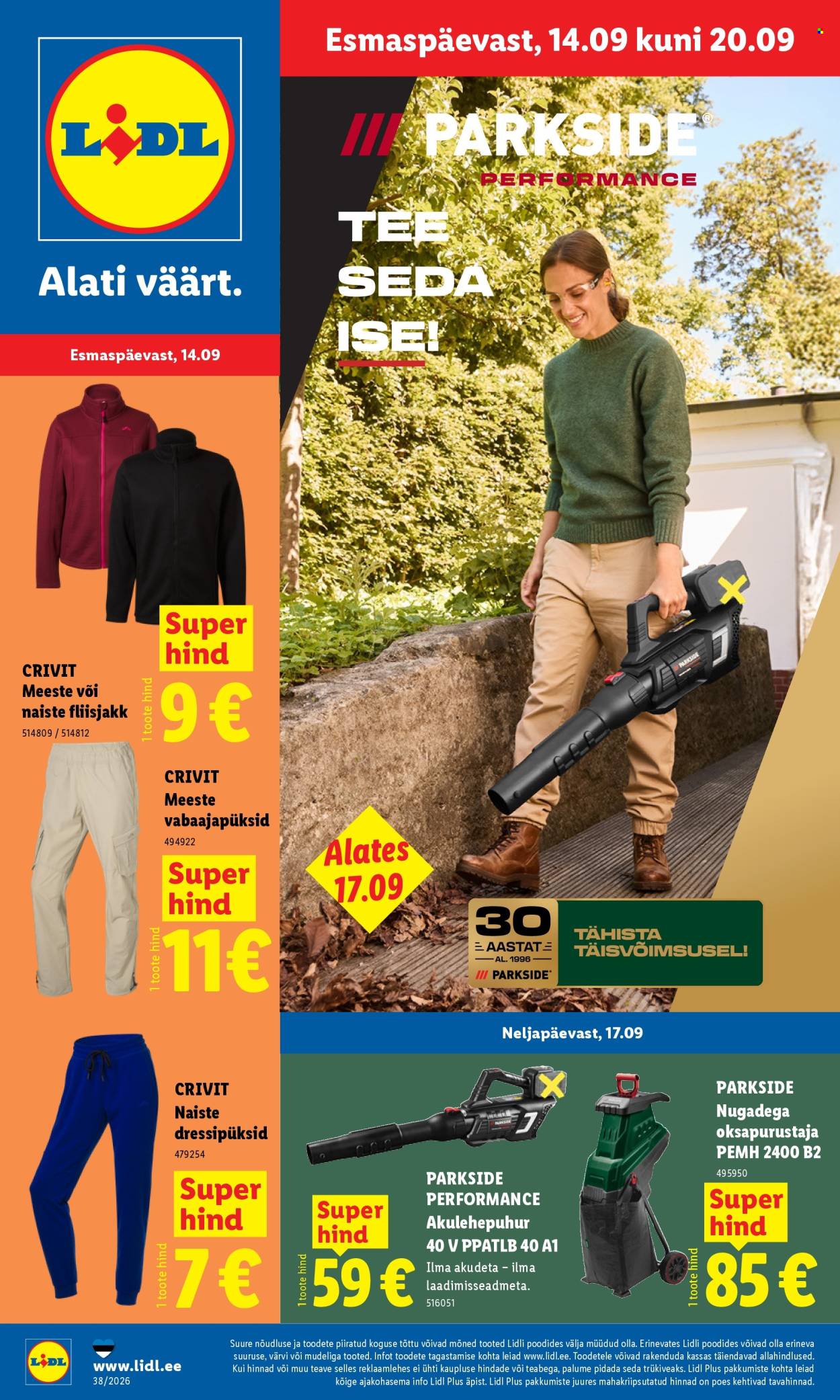 Lidl kliendileht (14.09 - 20.09.2026)