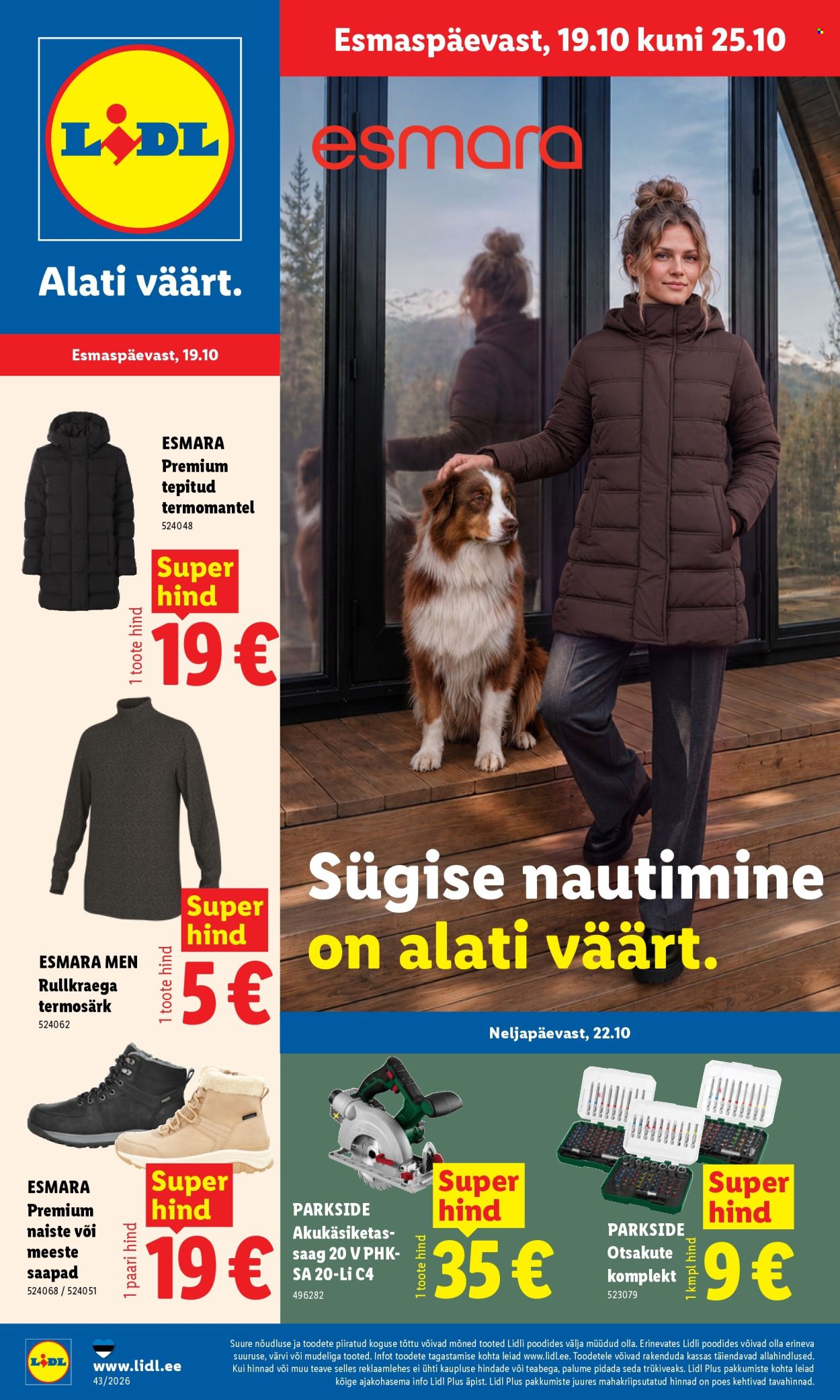 Lidl kliendileht (19.10 - 25.10.2026)