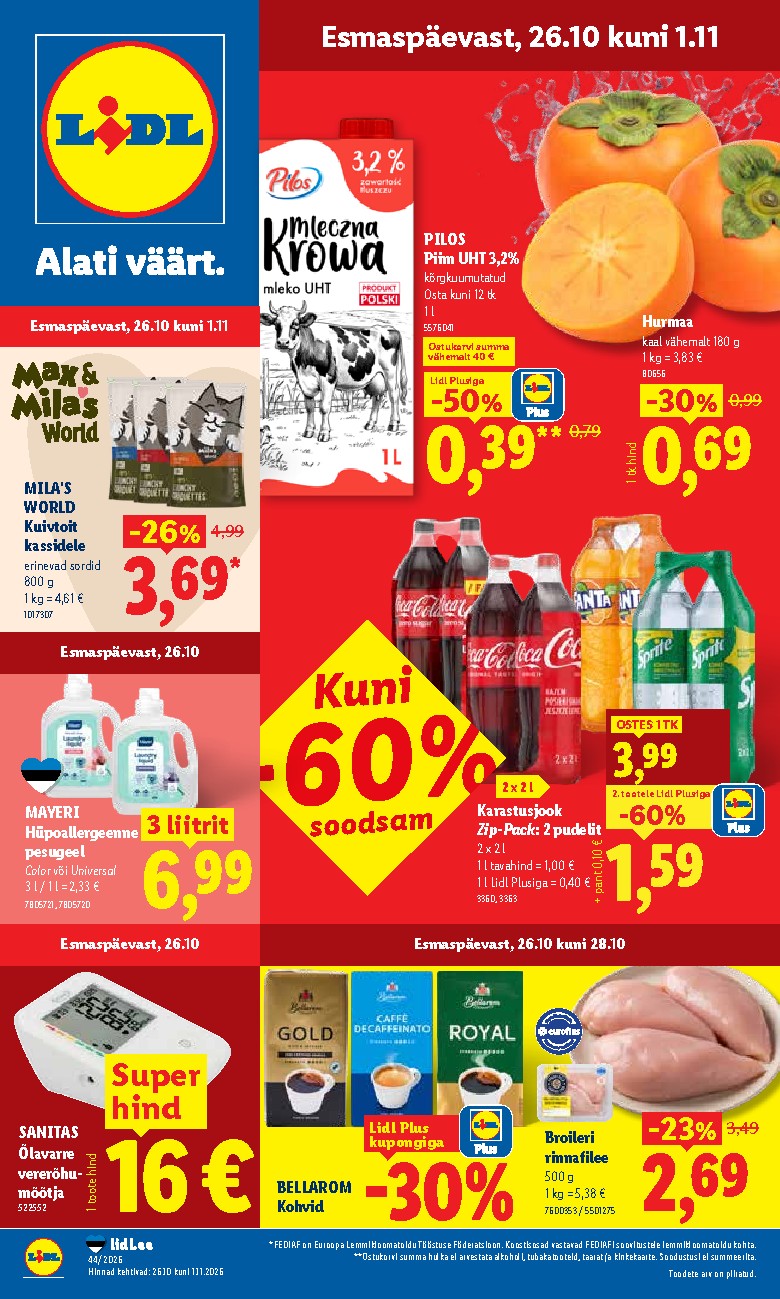 Kliendileht (2026-10-26 - 2026-11-01)