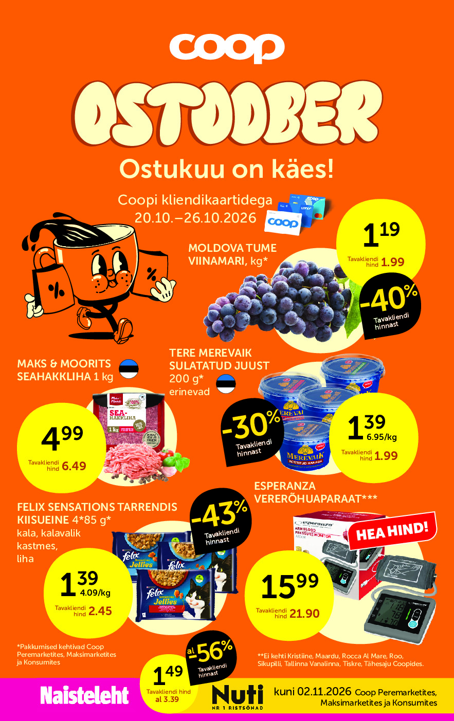 Coop Eesti kliendileht (2026-10-20 - 2026-10-26)