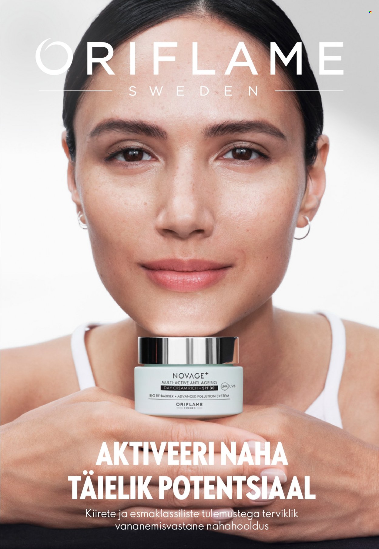 Oriflame kliendileht - Novage+ tutvustus