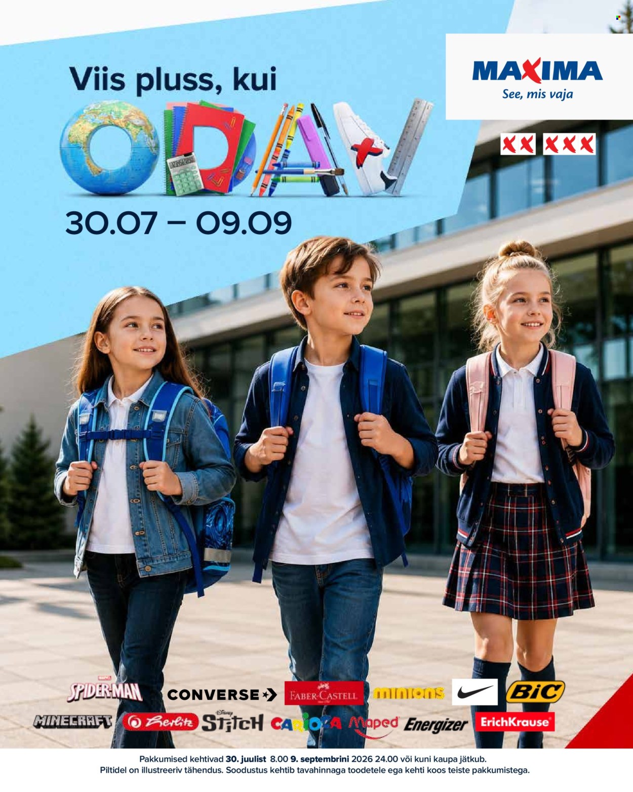 Maxima kliendileht (30.07 - 9.09.2026)
