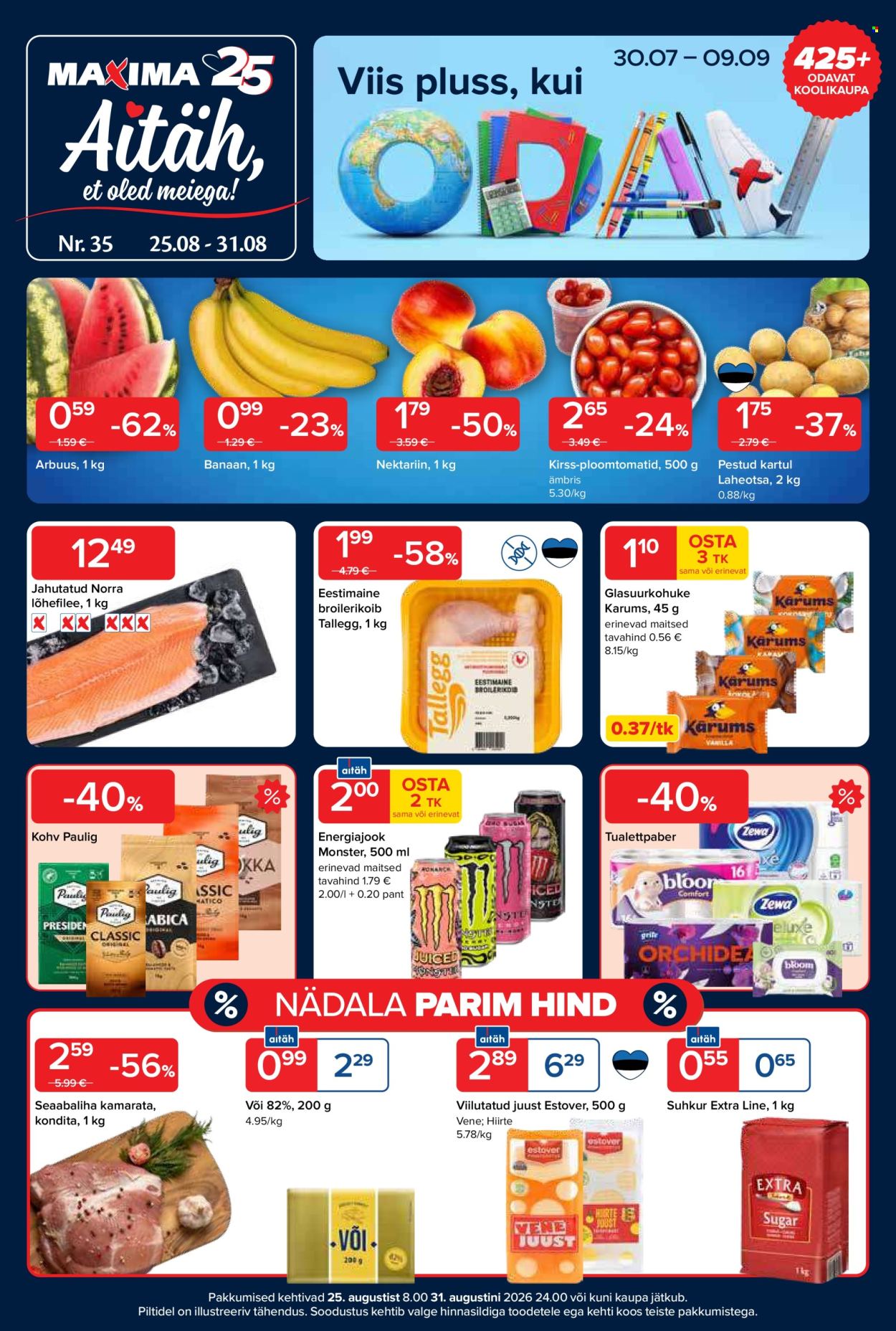 Maxima kliendileht (25.08 - 31.08.2026)
