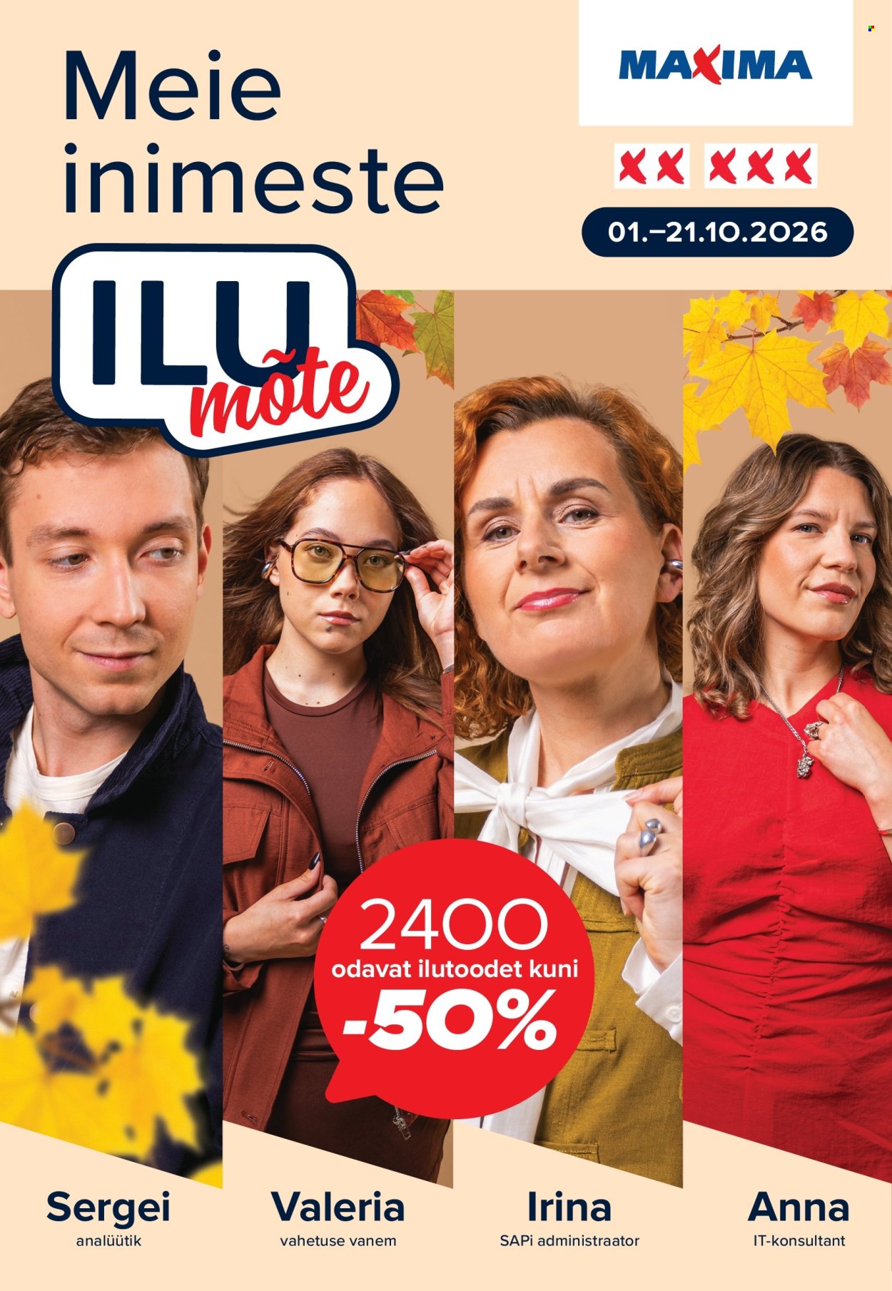 Maxima kliendileht (1.10 - 21.10.2026)