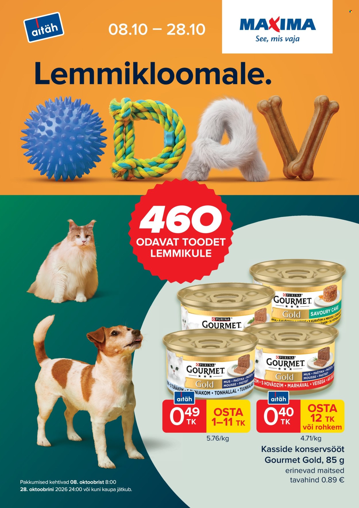 Maxima kliendileht (8.10 - 28.10.2026)