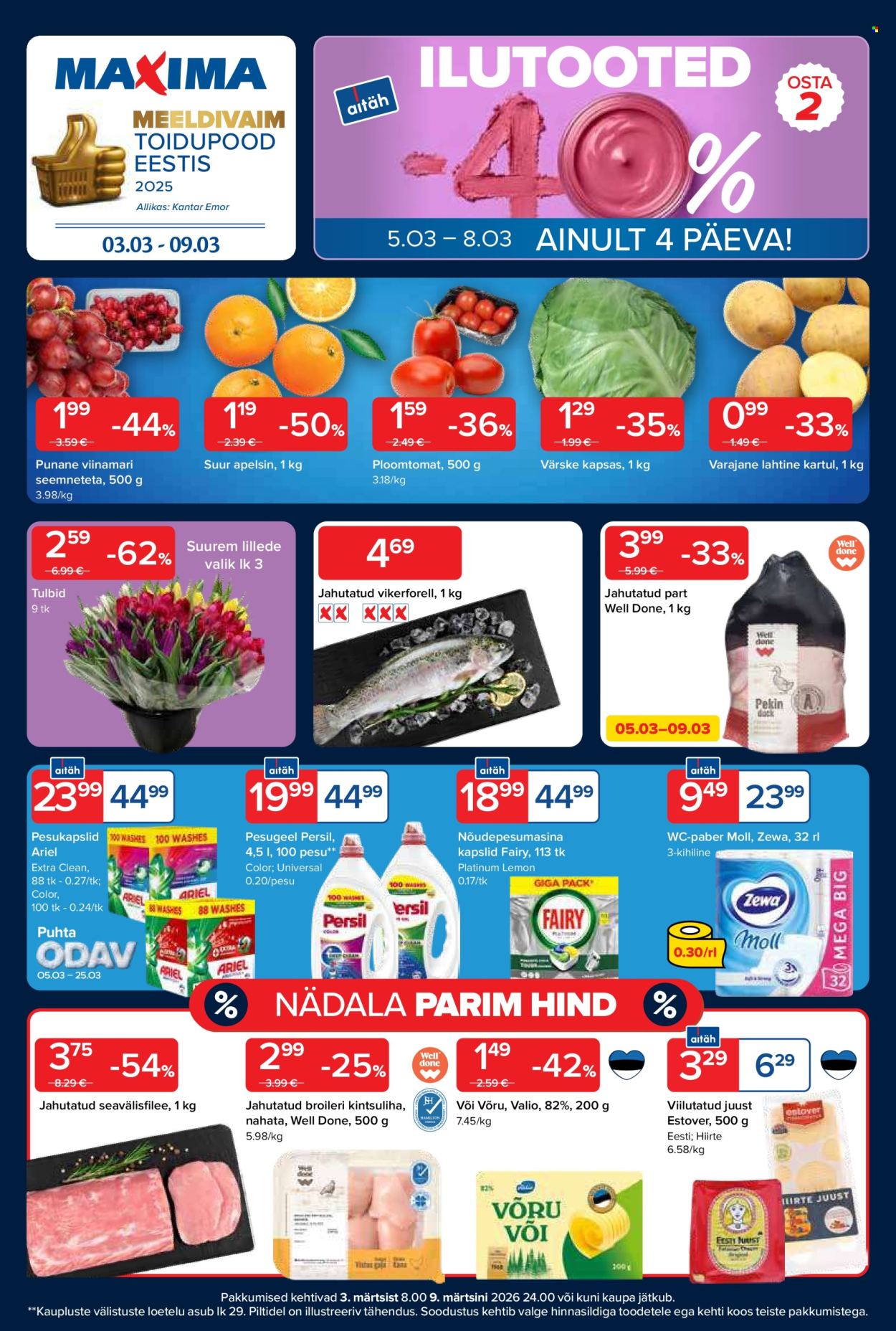 LIDL: Kreeka jogurt üllatava hinnaga, COOP: Kevadlillesibulad soodushinnaga, SELVER: Suurepärane pakkumine frikartulitele - Avasta tänased (2026-03-04) parimad pakkumised ja allahindlused