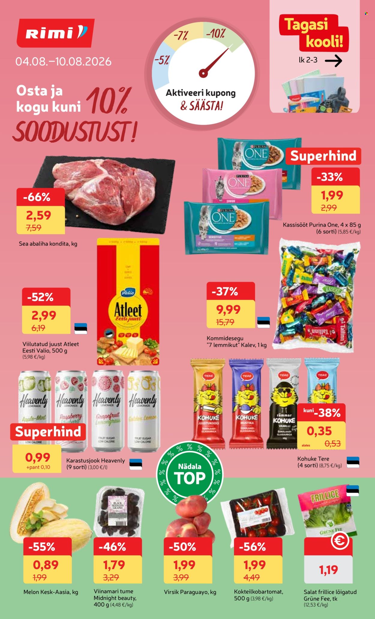 Rimi kliendileht (4.08 - 10.08.2026)