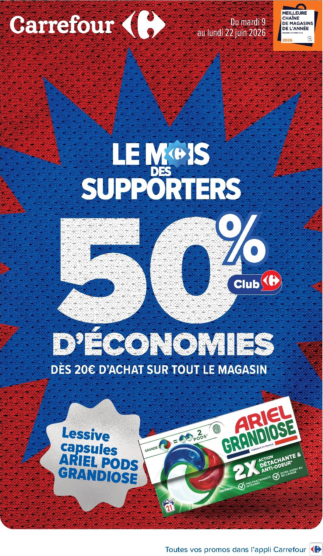 Flyer Carrefour pour la semaine prochaine du du mardi 09/06/2026 au du lundi 22/06/2026