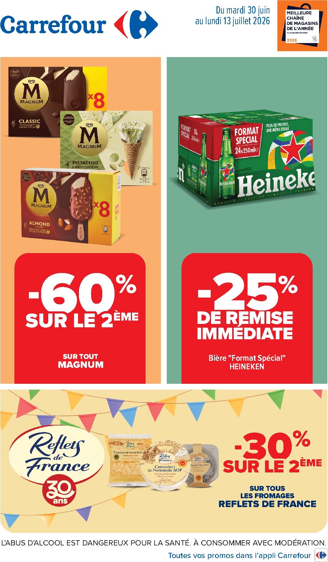 Flyer Carrefour pour la semaine prochaine du du mardi 30/06/2026 au du lundi 13/07/2026