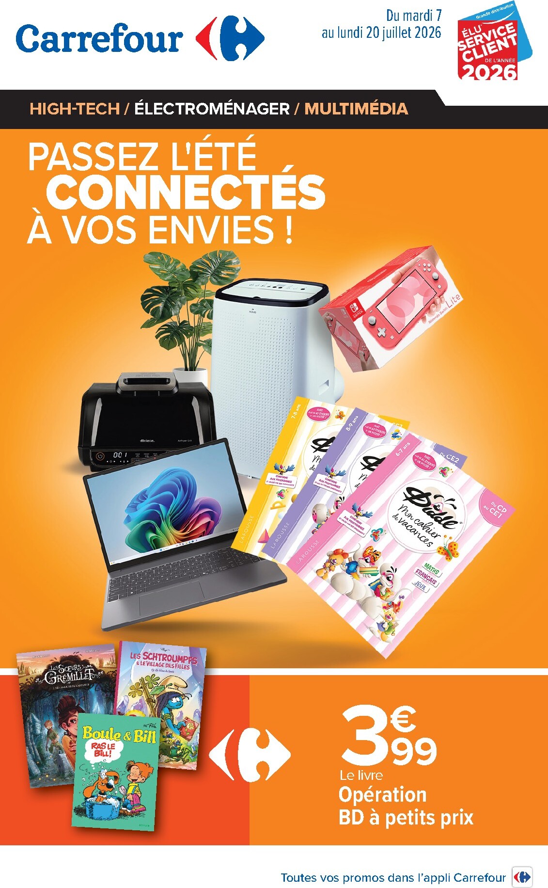 Flyer Carrefour - High-Tech, Multimédia pour la semaine prochaine du du mardi 07/07/2026 au du lundi 20/07/2026
