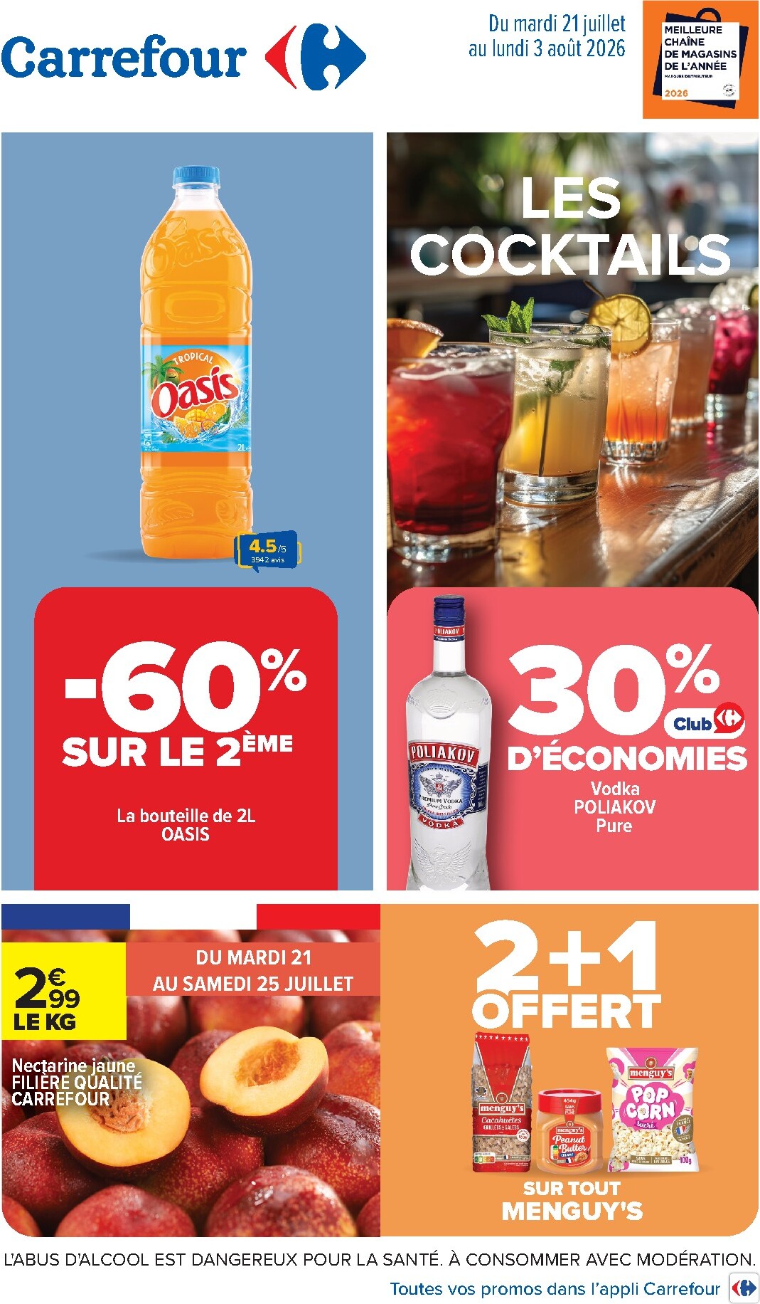 Flyer Carrefour pour la semaine prochaine du du mardi 21/07/2026 au du lundi 03/08/2026