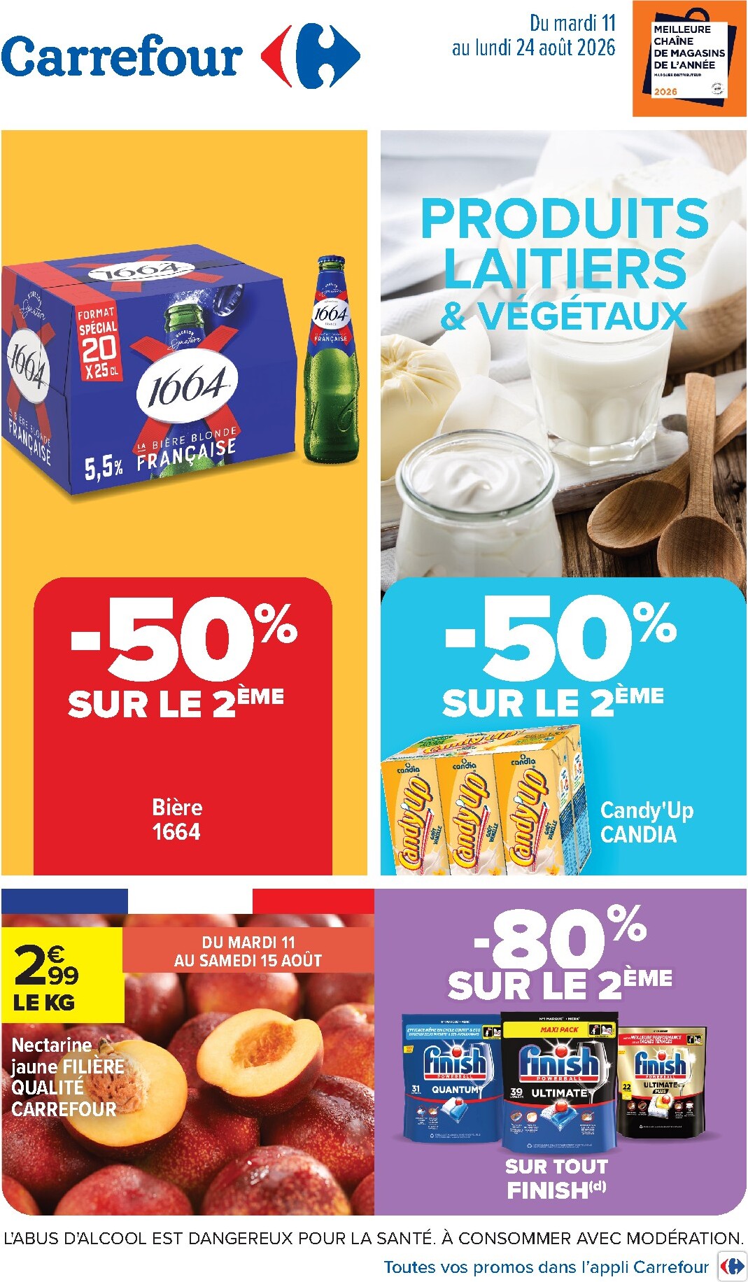 Flyer Carrefour pour la semaine prochaine du du mardi 11/08/2026 au du lundi 24/08/2026