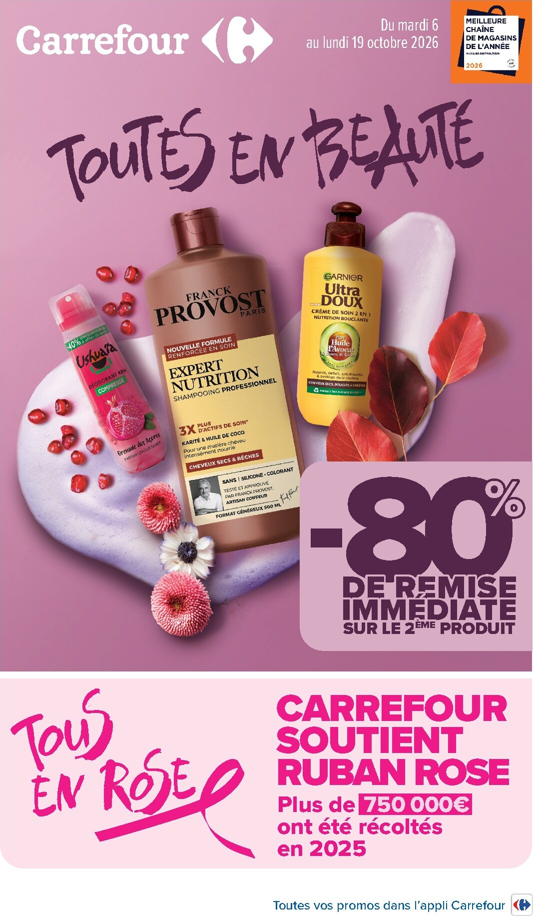 Flyer Carrefour - Toutes En Beauté pour la semaine prochaine du du mardi 06/10/2026 au du lundi 19/10/2026