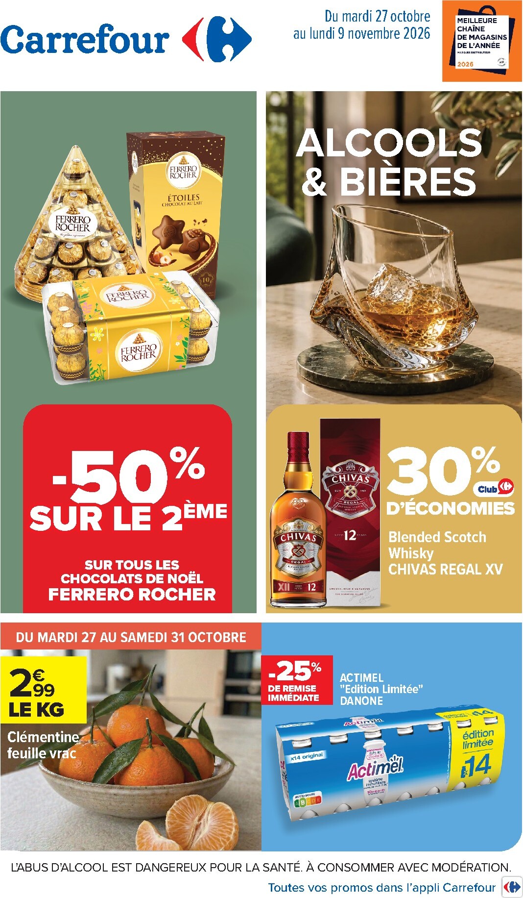 Flyer Carrefour pour la semaine prochaine du du mardi 27/10/2026 au du lundi 09/11/2026