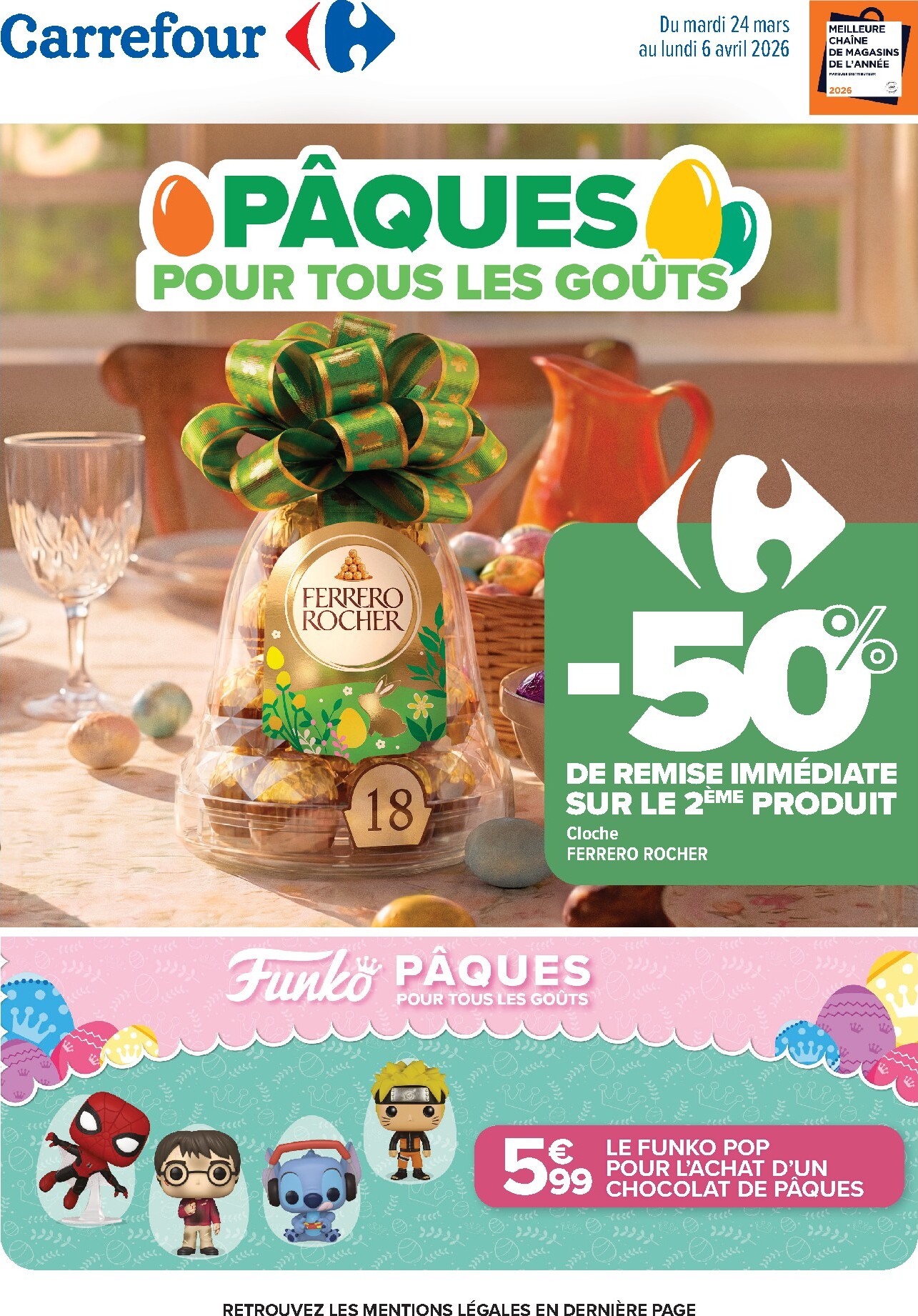 Catalogue Carrefour - Pâques Pour Tous Les Goûts valable du 24/03/2026 au 06/04/2026