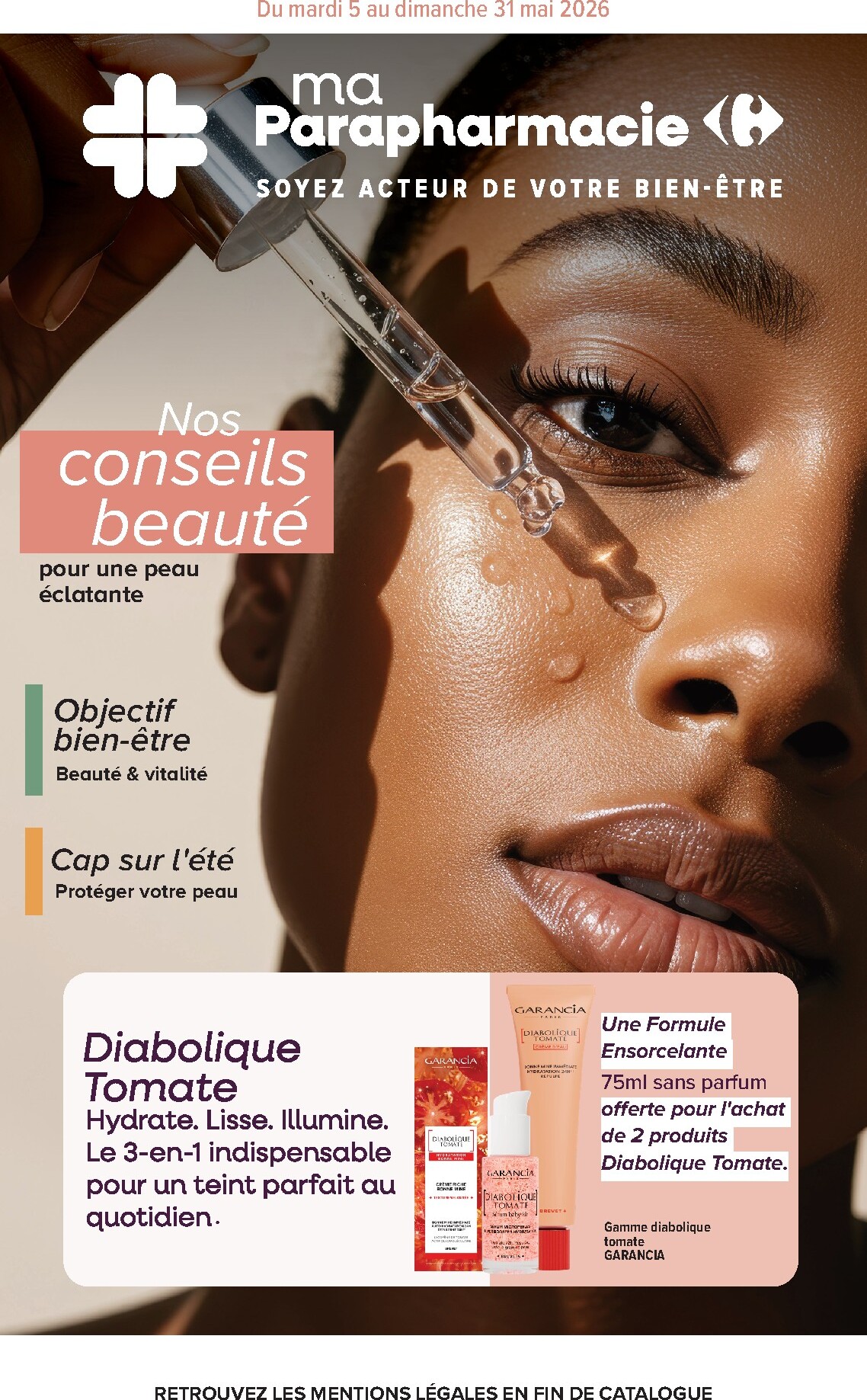 Flyer Carrefour - Ma Parapharmacie, Soyez Acteurs de Votre Bien-Être pour la semaine prochaine du du mardi 05/05/2026 au du dimanche 31/05/2026