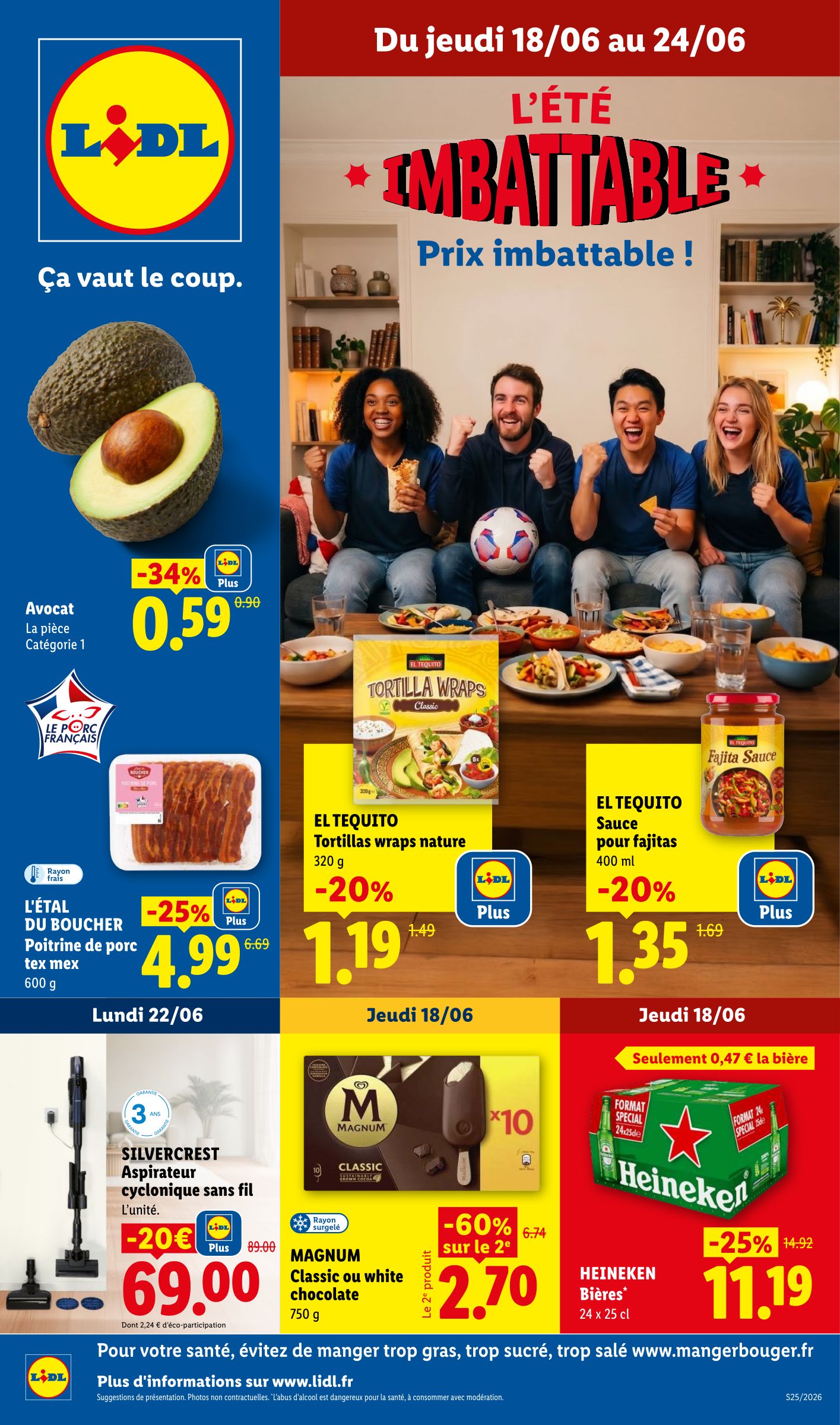 Flyer Lidl pour la semaine prochaine du de jeudi 18/06/2026 au du mercredi 24/06/2026
