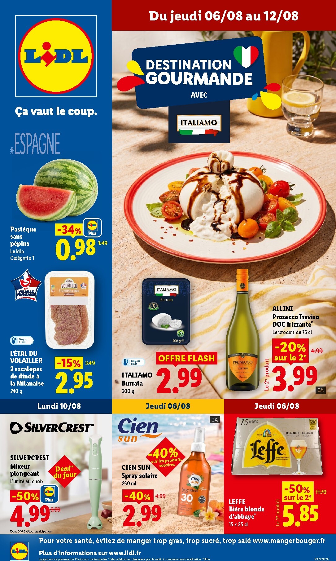 Flyer Lidl pour la semaine prochaine du de jeudi 06/08/2026 au du mercredi 12/08/2026
