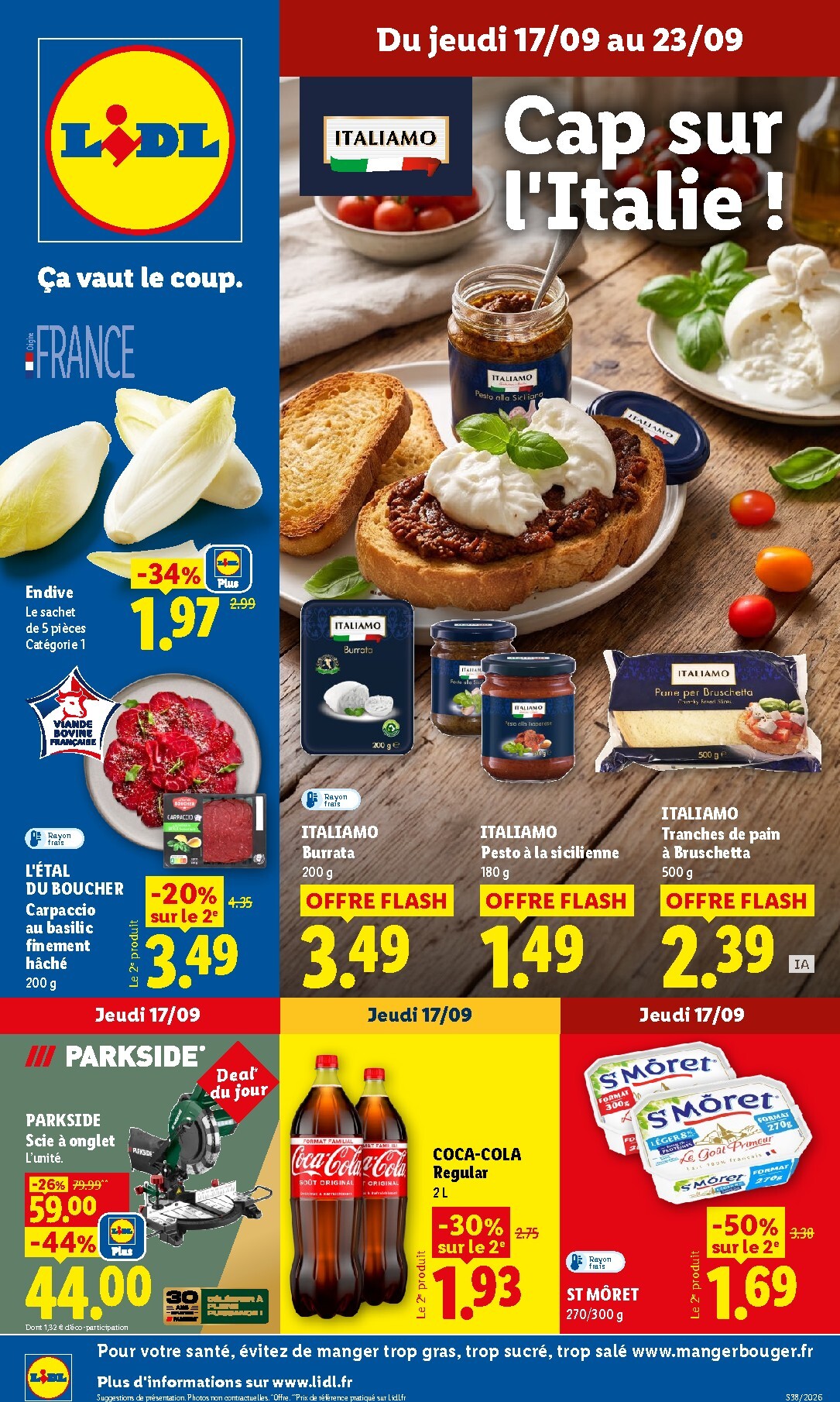 Flyer Lidl pour la semaine prochaine du de jeudi 17/09/2026 au du mercredi 23/09/2026