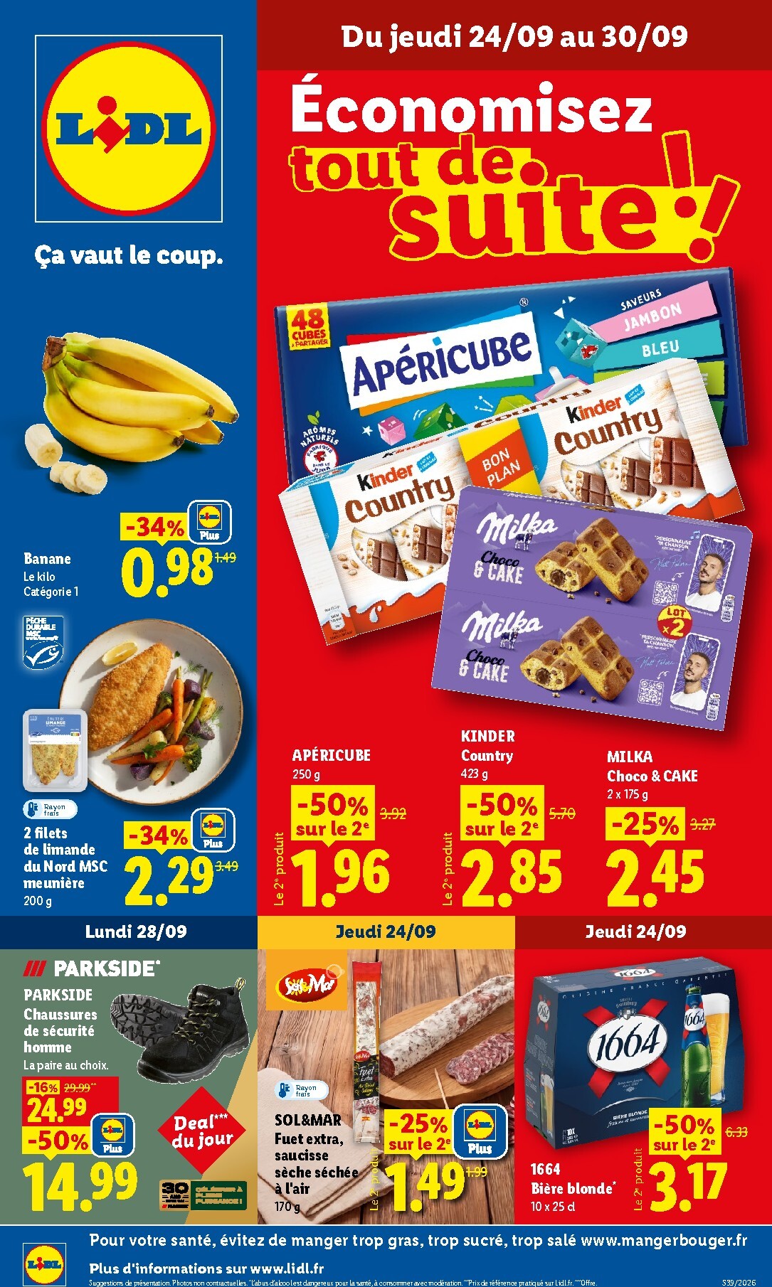 Flyer Lidl pour la semaine prochaine du de jeudi 24/09/2026 au du mercredi 30/09/2026