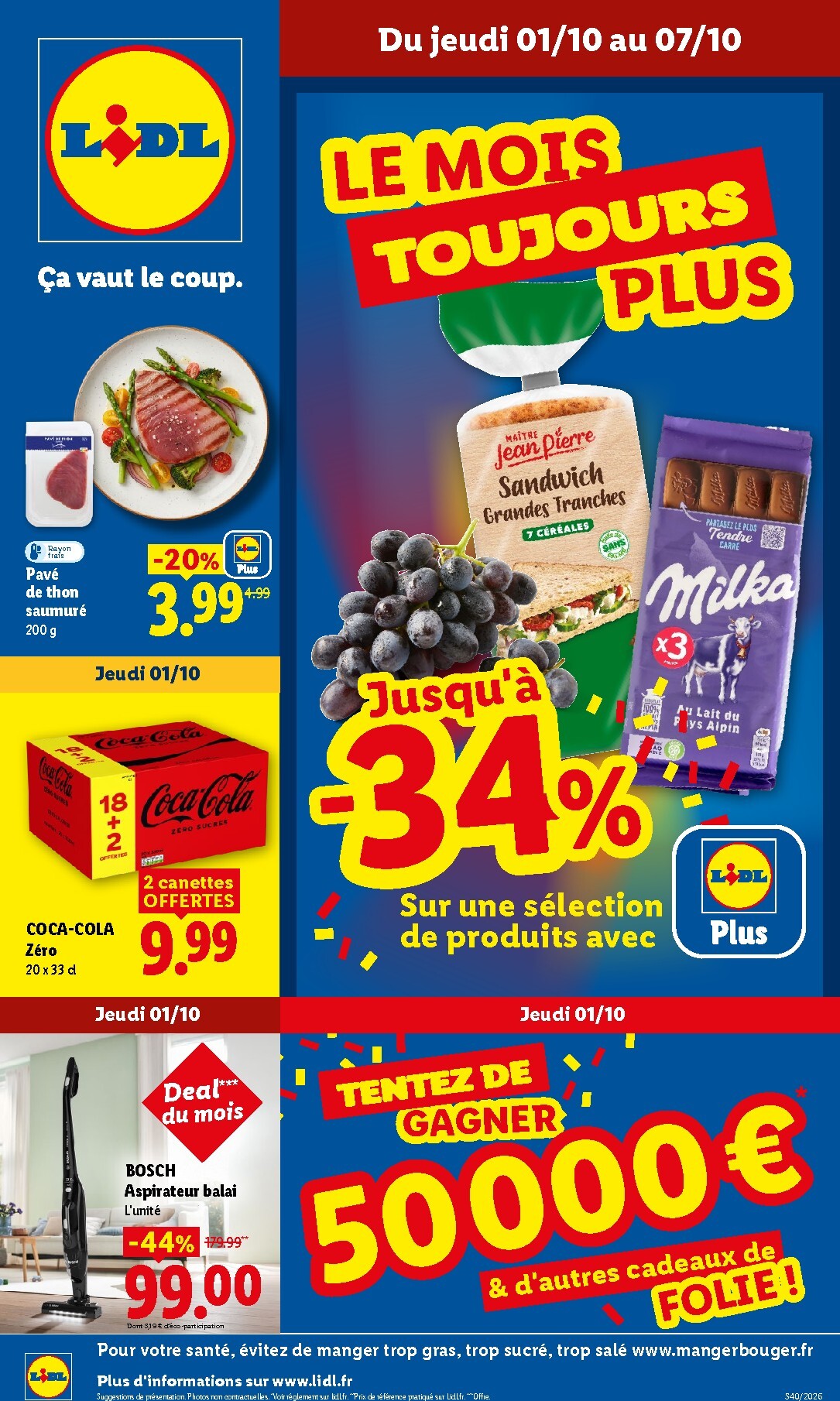 Prospectus Lidl valide du de jeudi 01/10/2026 au du mercredi 07/10/2026