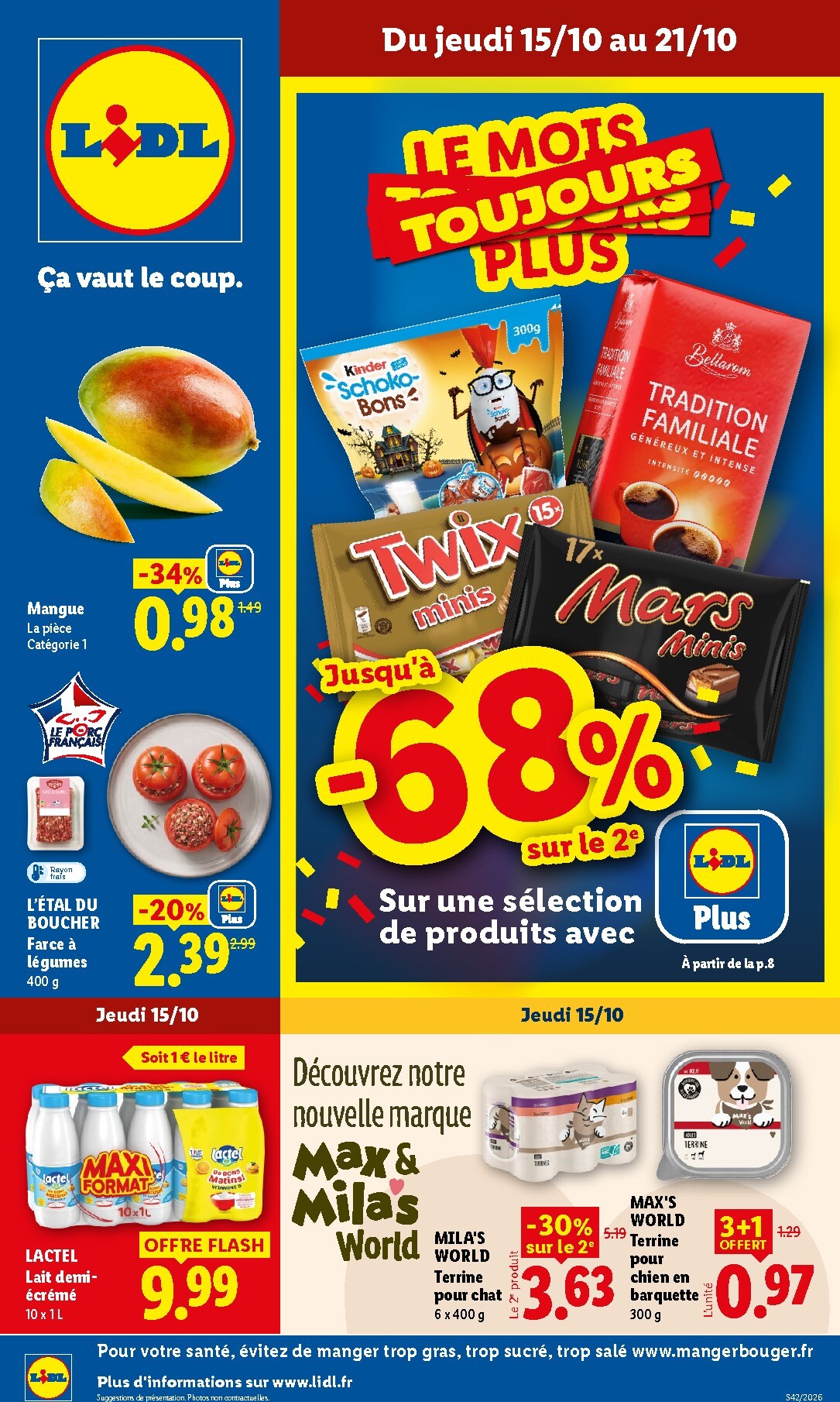Flyer Lidl pour la semaine prochaine du de jeudi 15/10/2026 au du mercredi 21/10/2026