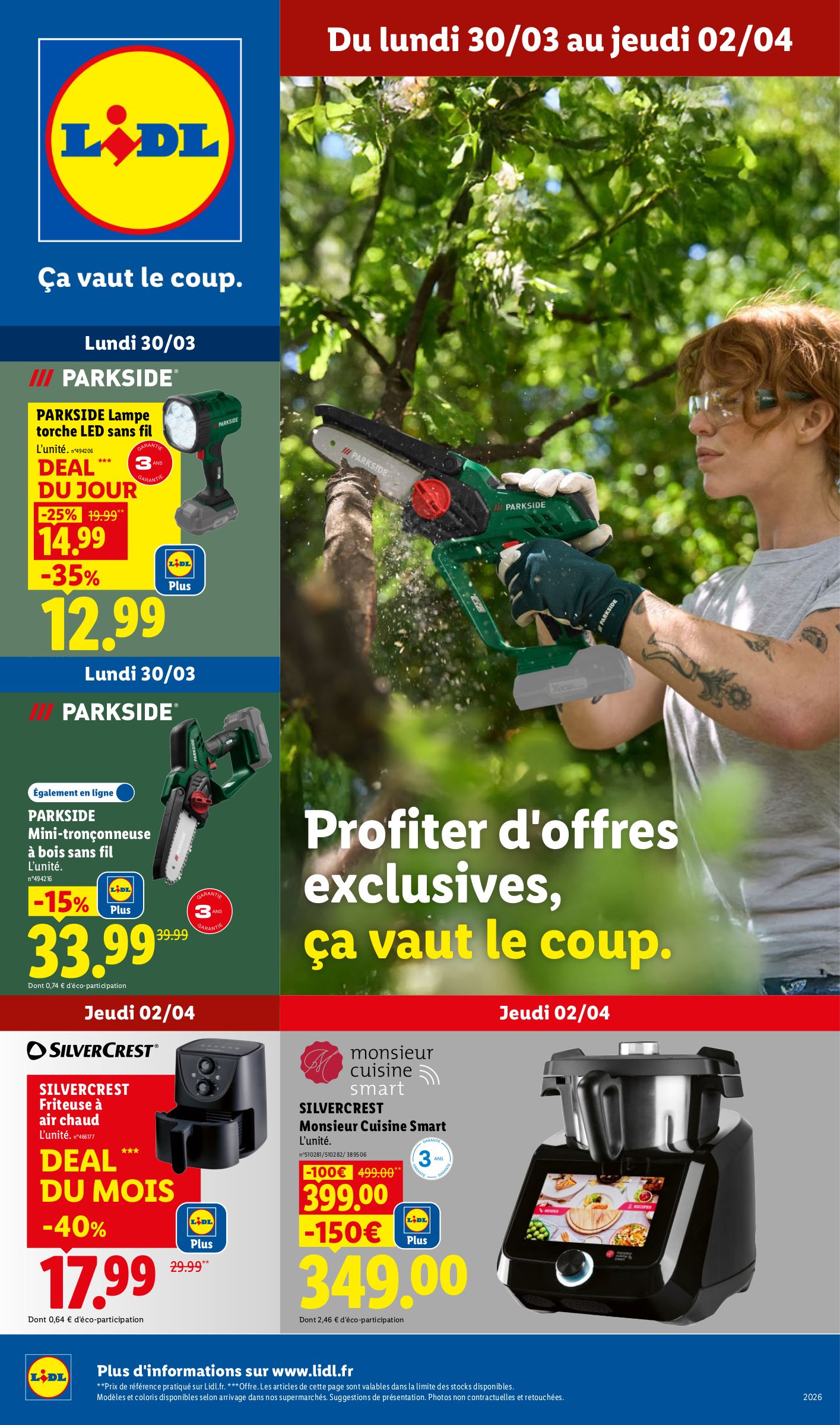 Catalogue Lidl - Les bonnes affaires de la semaine valable du 30/03/2026 au 02/04/2026