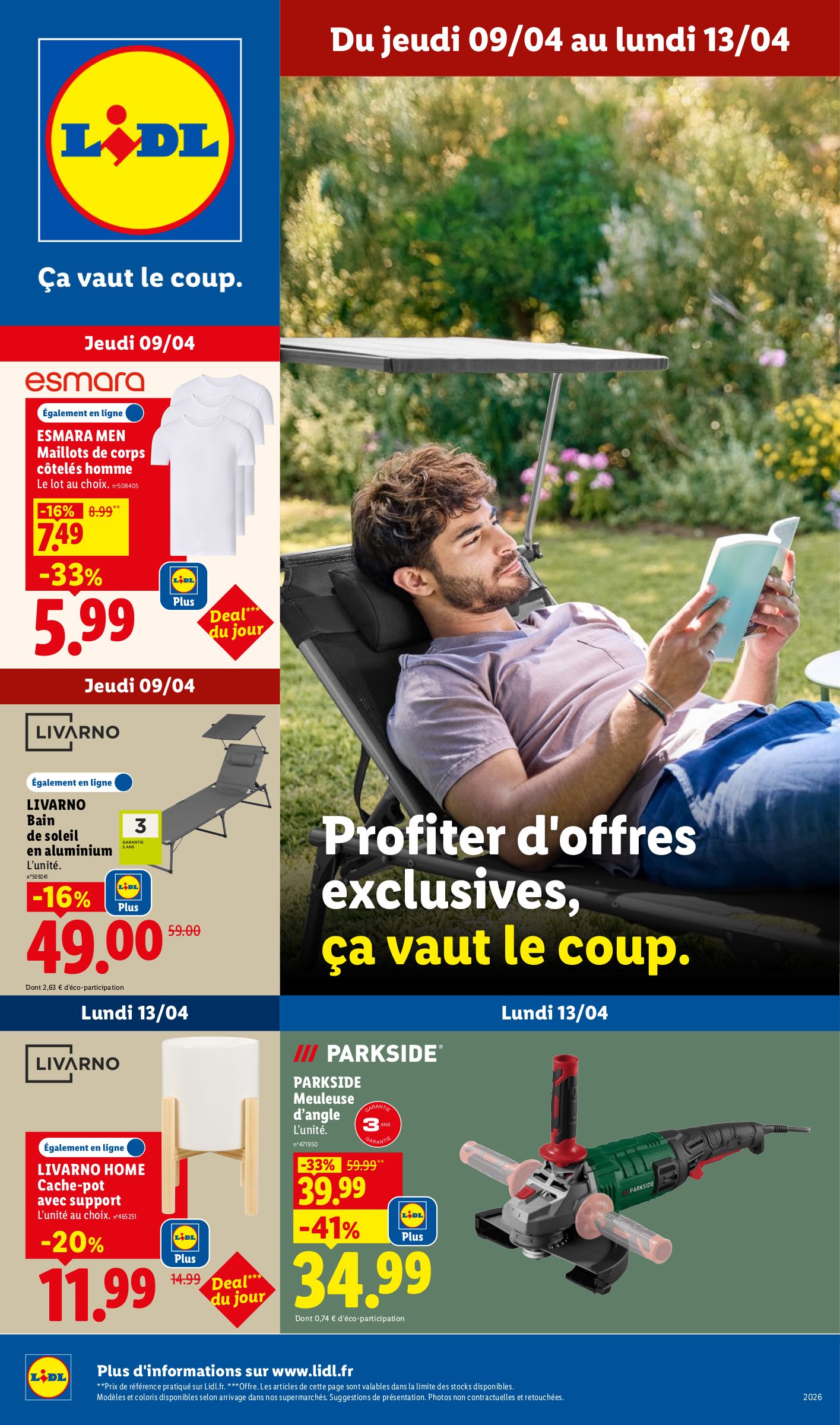 Prospectus Lidl - Les bonnes affaires de la semaine valide du de jeudi 09/04/2026 au du lundi 13/04/2026