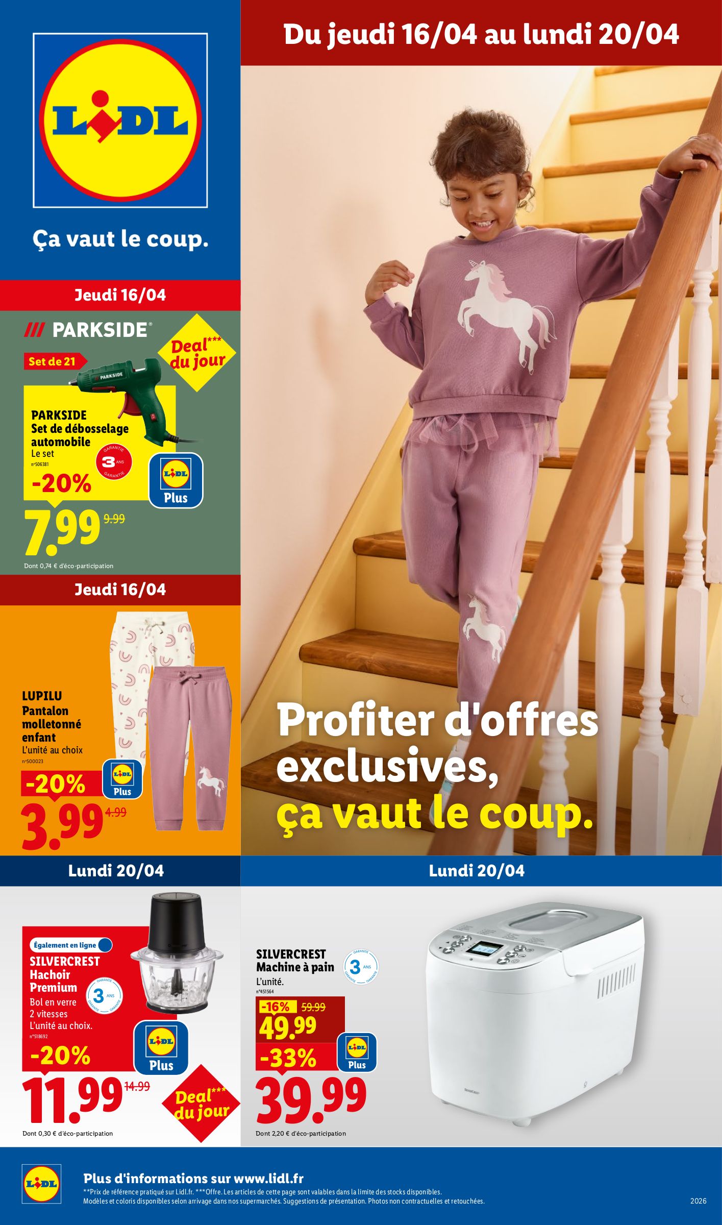 Prospectus Lidl - Les bonnes affaires de la semaine valide du de jeudi 16/04/2026 au du lundi 20/04/2026