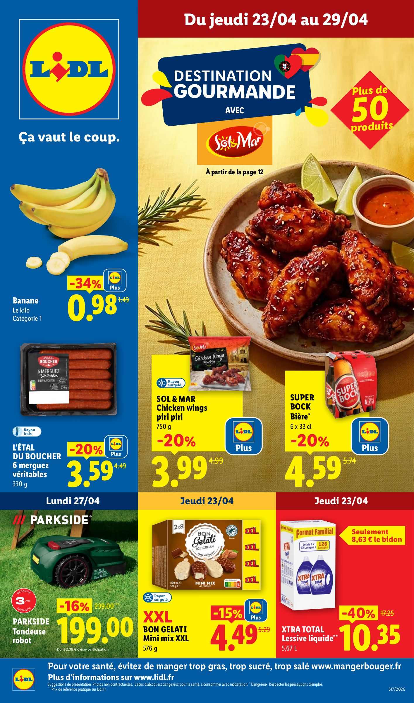 Flyer Lidl pour la semaine prochaine du de jeudi 23/04/2026 au du mercredi 29/04/2026